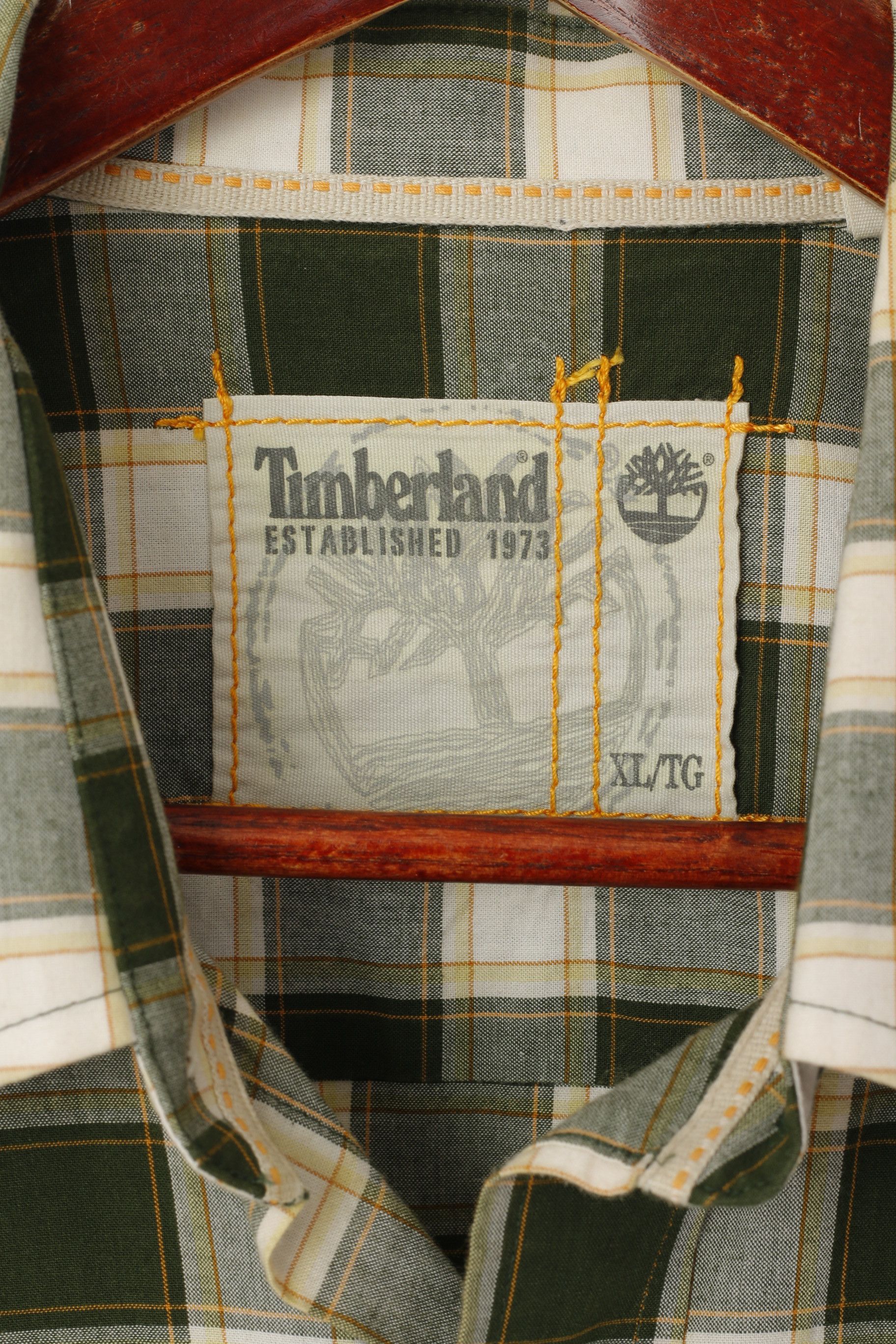 Timberland Timberland Men XL Casual Shirt Green Check 1952 Size US XL / EU 56 / 4 - 4 Thumbnail