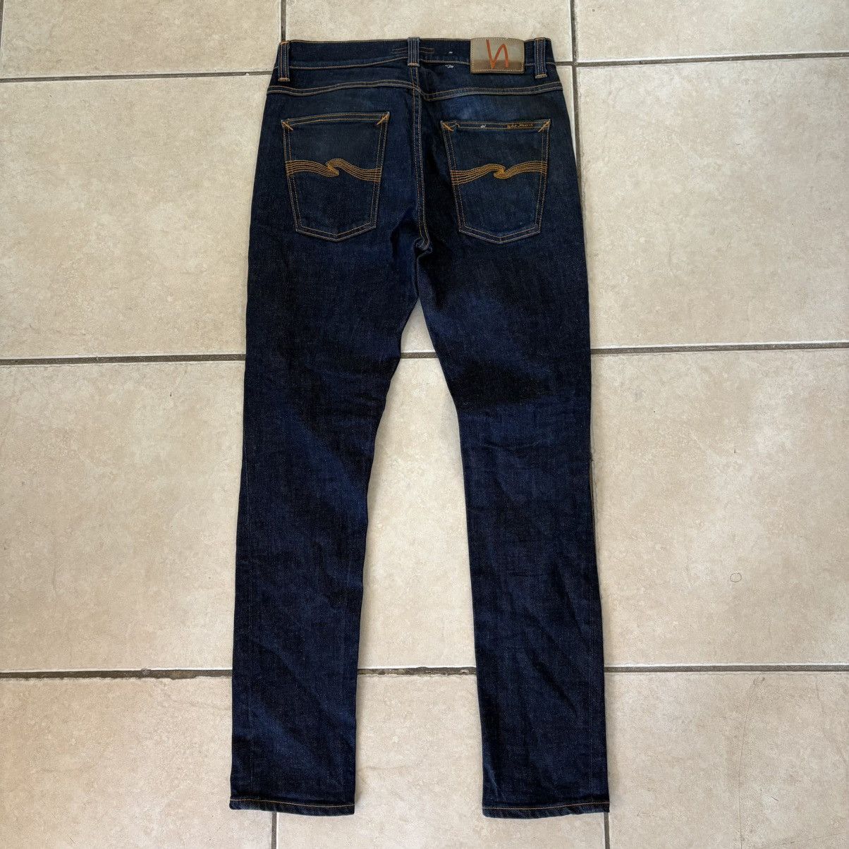Nudie Jeans Nudie Jeans Lean Dean Blue Denim Jeans Size 31/32 Size US 31 - 3 Thumbnail
