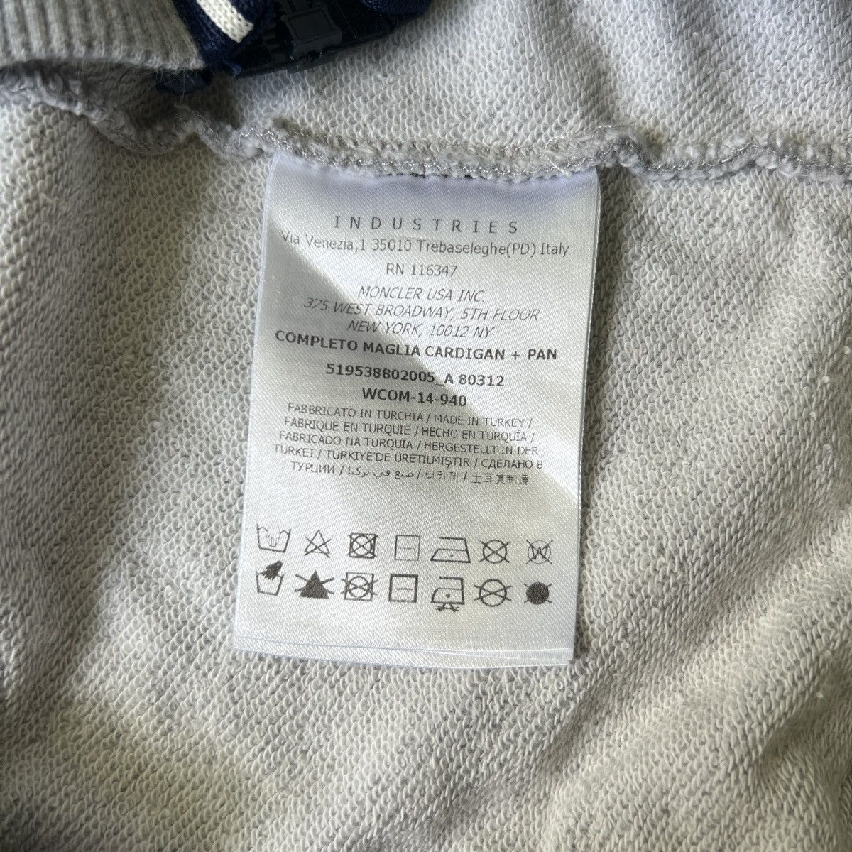 Designer × Moncler Moncler Nylon Pocket Zip Up Hoodie Grey Logo Sleeve Size XS / US 0-2 / IT 36-38 - 13 Thumbnail