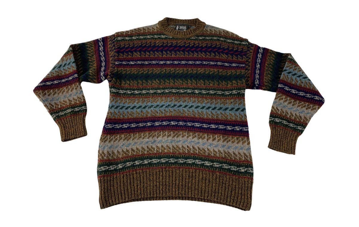 Vintage 90s Eskimo Knitwear Sweater Crewneck Full Wool Pullover Size S / US 4 / IT 40 - 1 Thumbnail