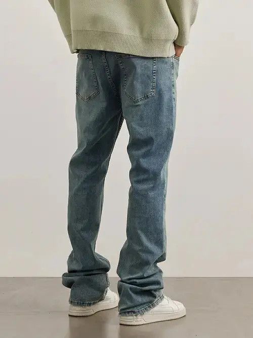 Jean distressed y2k flared skate hiphop jeans Size US 29 - 3 Thumbnail