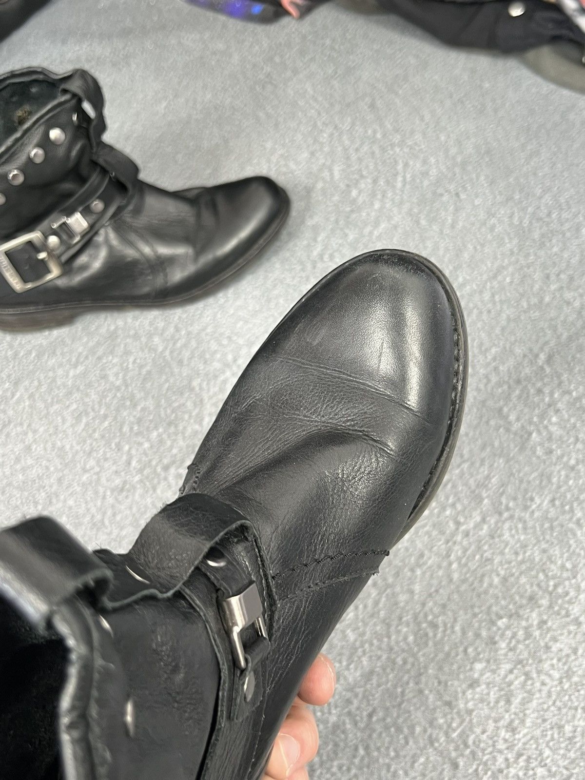 Buffalo London Buffalo Biker Leather Ankle Boots Avant Garde Japanese Size US 8 / IT 38 - 5 Thumbnail