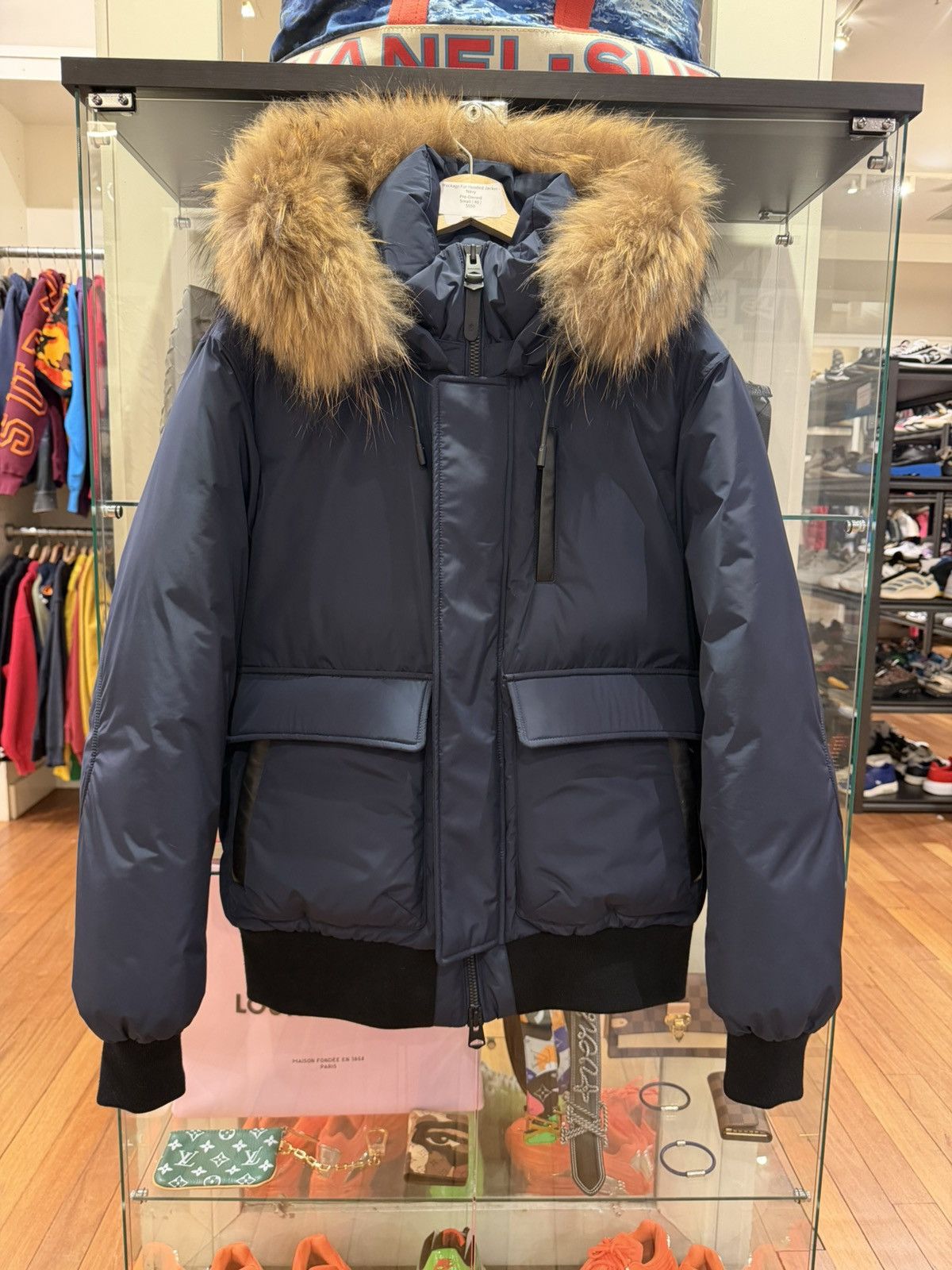 Mackage Mackage Fur Hooded Bomber Jacket Size US XXS / EU 40 - 1 Thumbnail