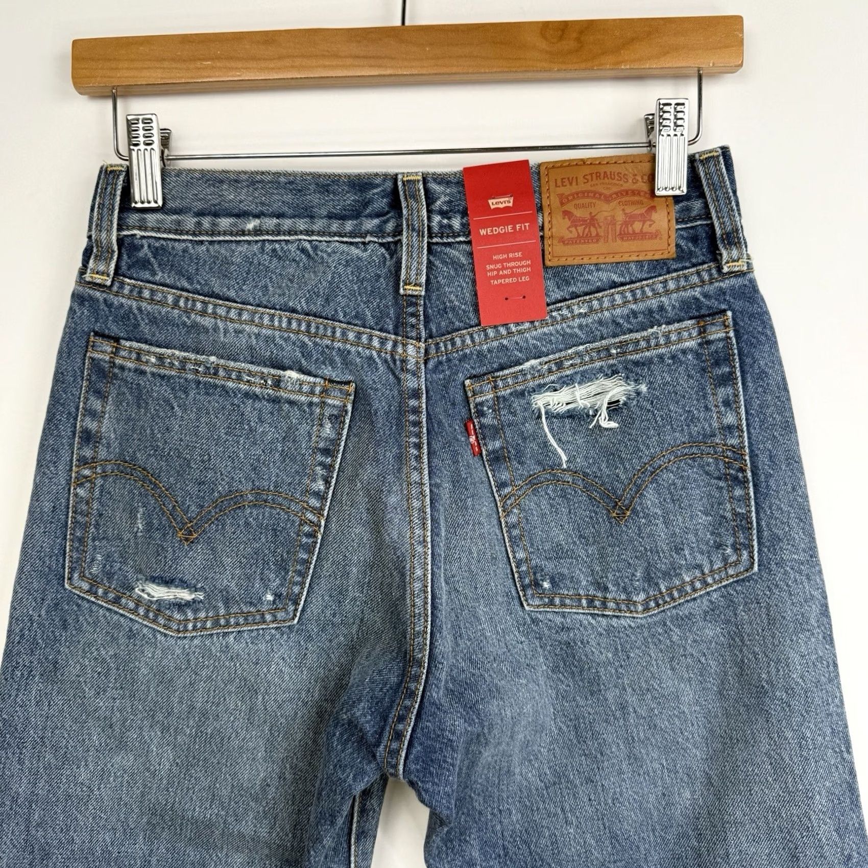 Levi's VINTAGE Levi's 501 Jeans Womens Size 25 Distressed Wedgie Fit New With Tags Size 42" / US 20 - 7 Thumbnail