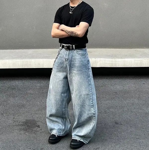 Jean VIBE Baggy Wide Leg Jeans Size US 30 / EU 46 - 3 Thumbnail