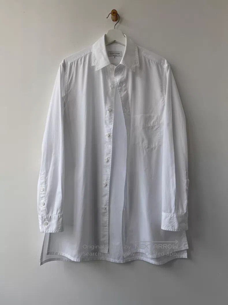 Yohji Yamamoto Yohji Yamamoto 21AW Shaped Neck Shirt Size US M / EU 48-50 / 2 - 2 Thumbnail