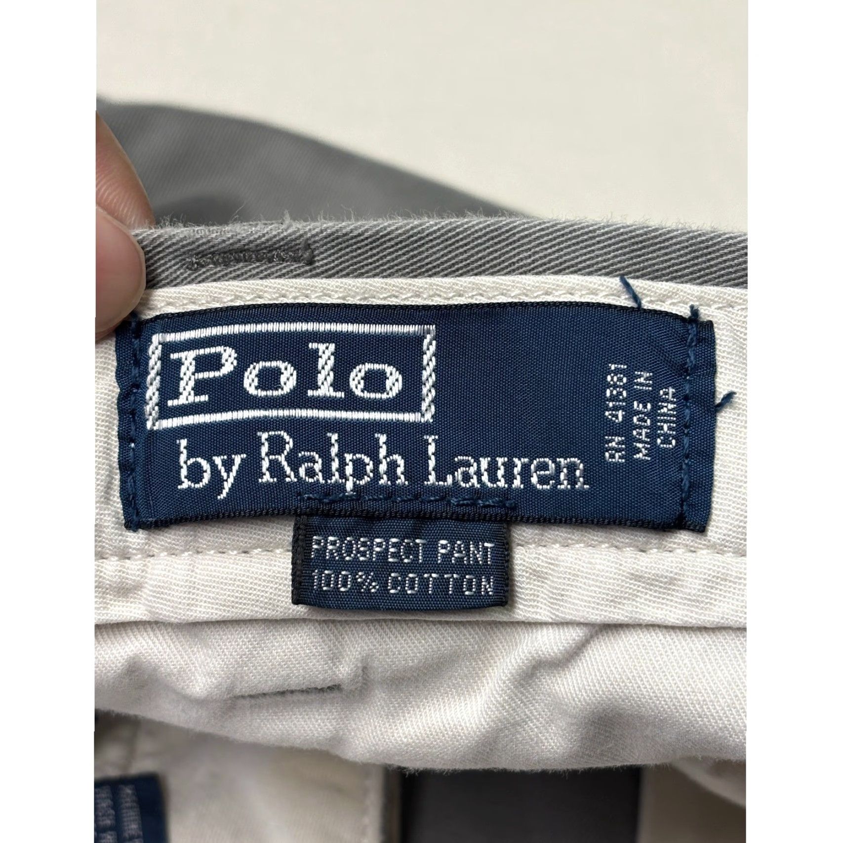 Polo Ralph Lauren VINTAGE Polo Ralph Lauren Prospect Pant Mens 35x30 Grey Chino Straight Size US S / EU 44-46 / 1 - 5 Thumbnail