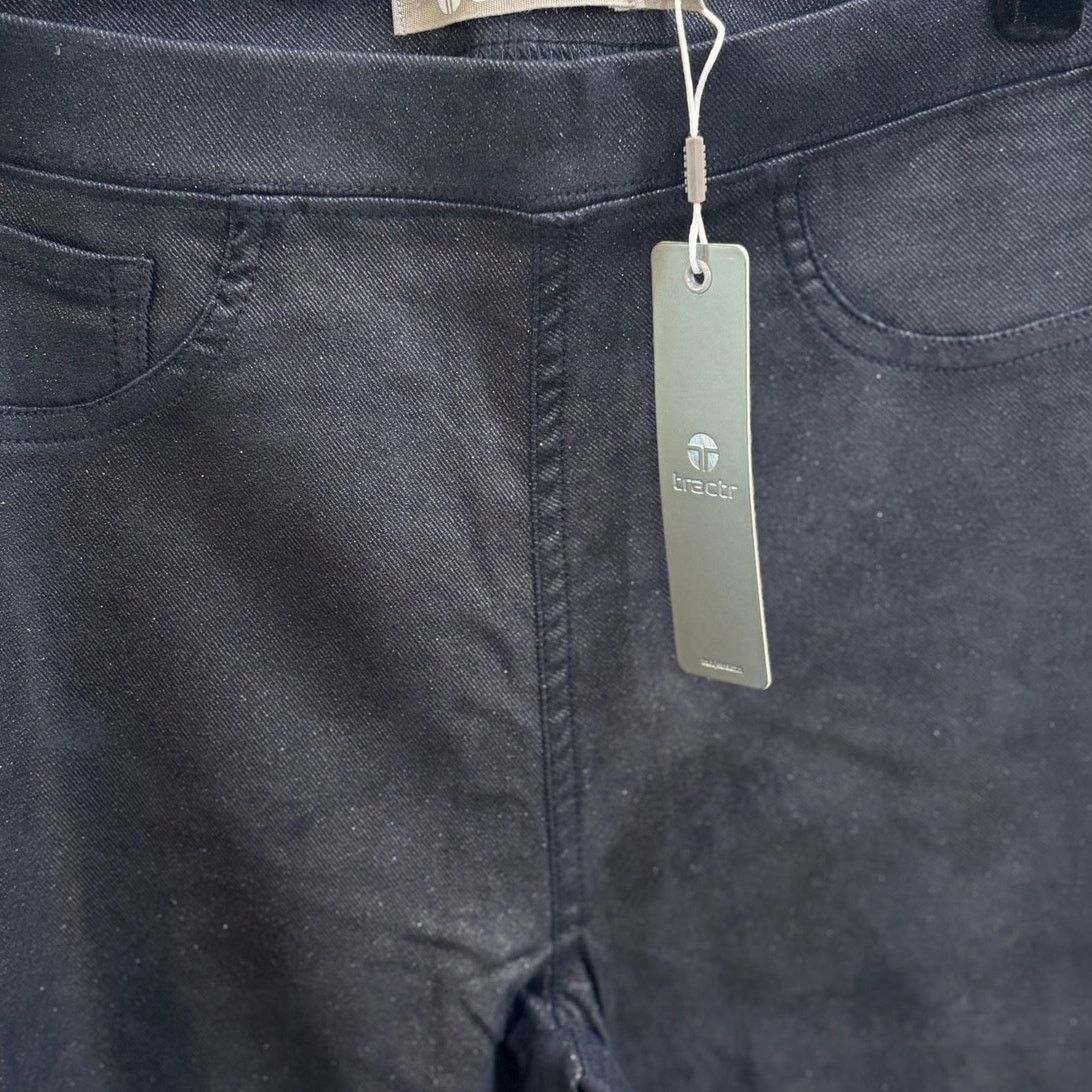 Other tractr Pull On Pants Shimmer Coated Navy Size 4/27 Size 27" / US 4 / IT 40 - 3 Thumbnail