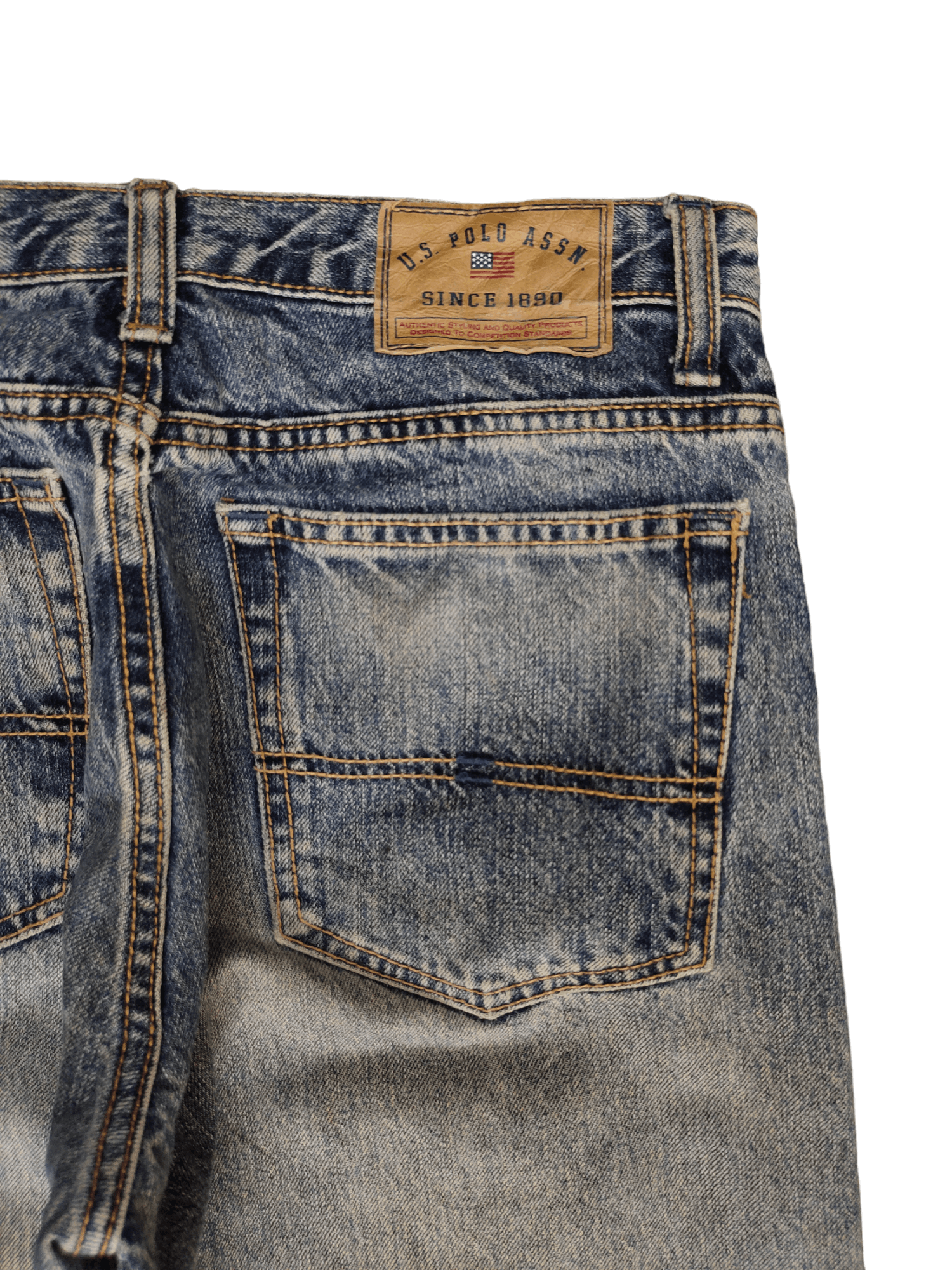 U.S. Polo Assn. Vintage Y2k U.S. Polo Assn. Destroy Distressed Denim Jeans Size US 30 / EU 46 - 12 Thumbnail