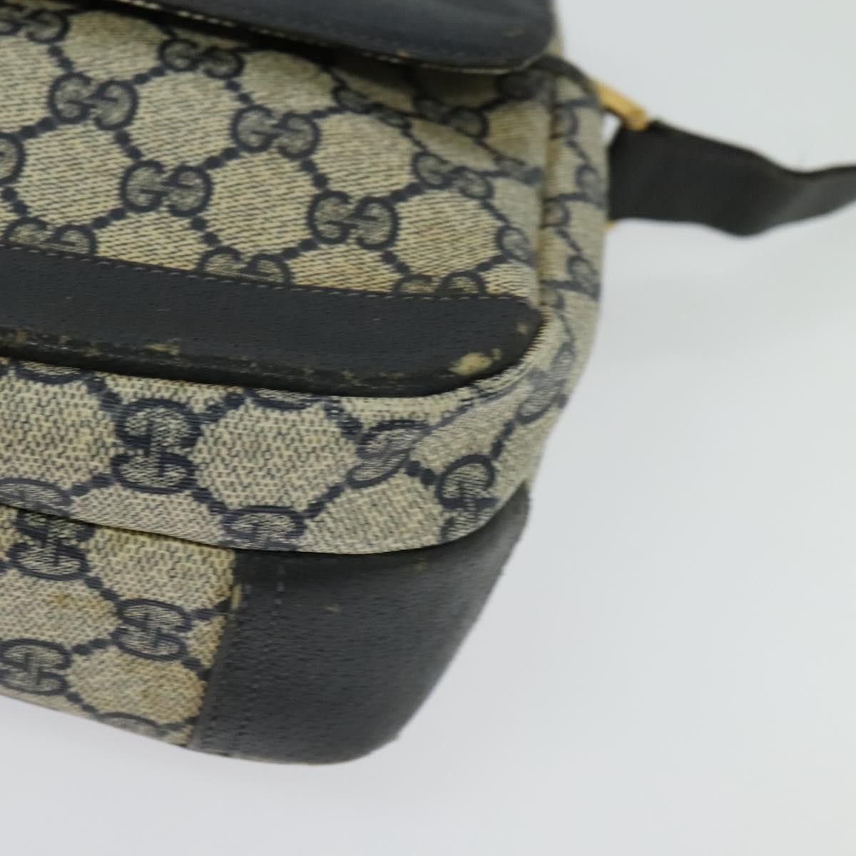 Gucci GUCCI GG Supreme Shoulder Bag Pvc Navy Gold Size ONE SIZE - 11 Thumbnail
