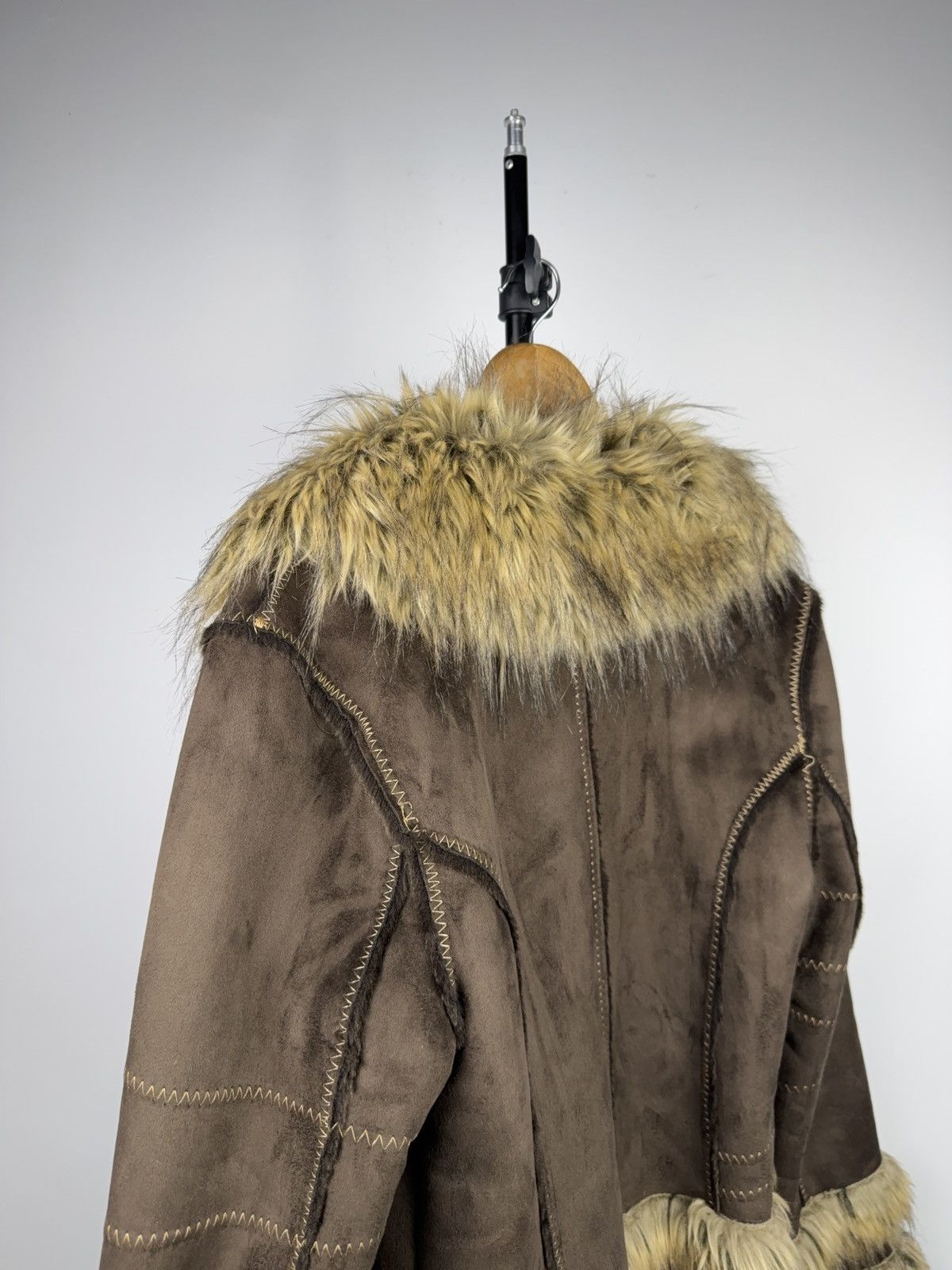 Japanese Brand 00s Y2K Missy Faux Fur Shearling Jacket IfSixWasNine Style Size XL / US 12-14 / IT 48-50 - 10 Thumbnail