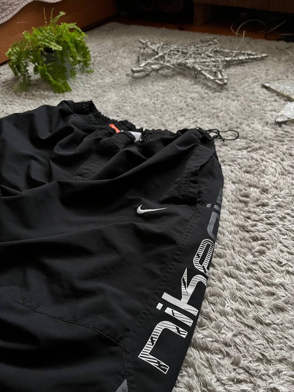 Nike × Vintage 00s Nike Shorts Vintage Streetwear Big Logo Rare Size US 36 / EU 52 - 3 Thumbnail