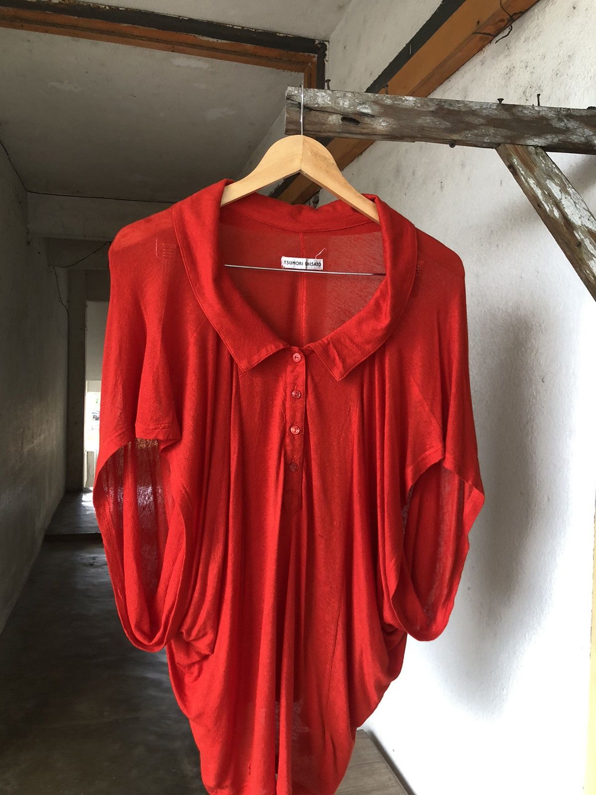Issey Miyake Rare❗️Issey Miyake Tsumori Chisato Oversized Blouse Size L / US 10 / IT 46 - 4 Thumbnail