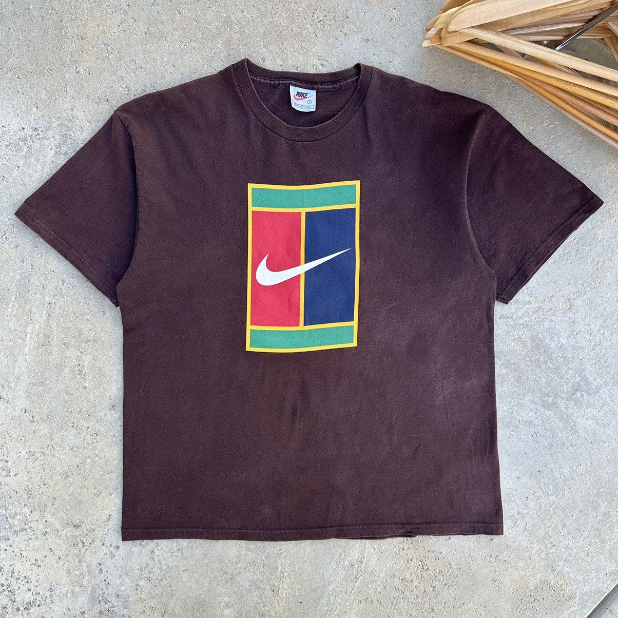 Nike Vintage 90’s Nike Challenge Court Logo Center Graphic Shirt Size US L / EU 52-54 / 3 - 2 Thumbnail