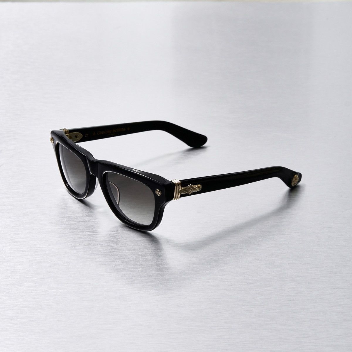 Chrome Hearts CHROME HEARTS TRITITSAGAIN BLACK 18K GOLD PLATED SUNGLASSES Size ONE SIZE - 1 Thumbnail
