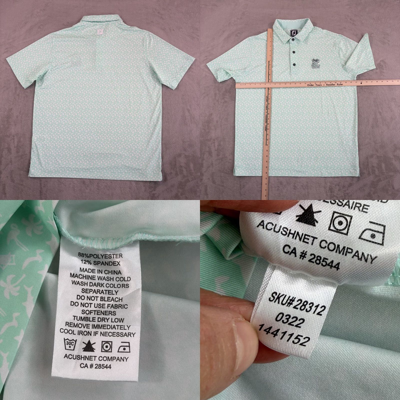 Footjoy FootJoy x RESERVA CONCHAL COSTA RICA Polo Shirt Beach Print Mint Men XL NWOT Size US XL / EU 56 / 4 - 8 Thumbnail