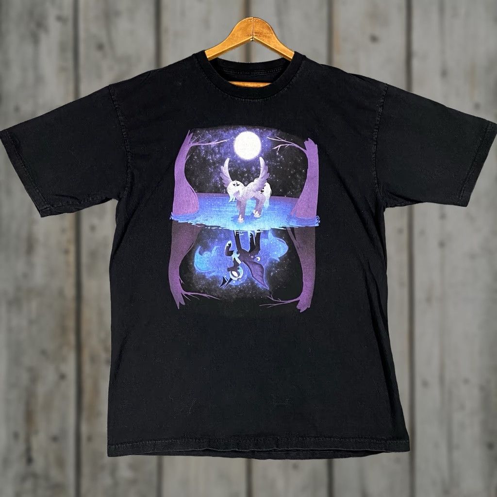 Vintage WeLoveFine My Little Pony T Shirt Mens XL Nightmare Moon Hasbro Derpy Brony Black Size US XL / EU 56 / 4 - 1 Thumbnail