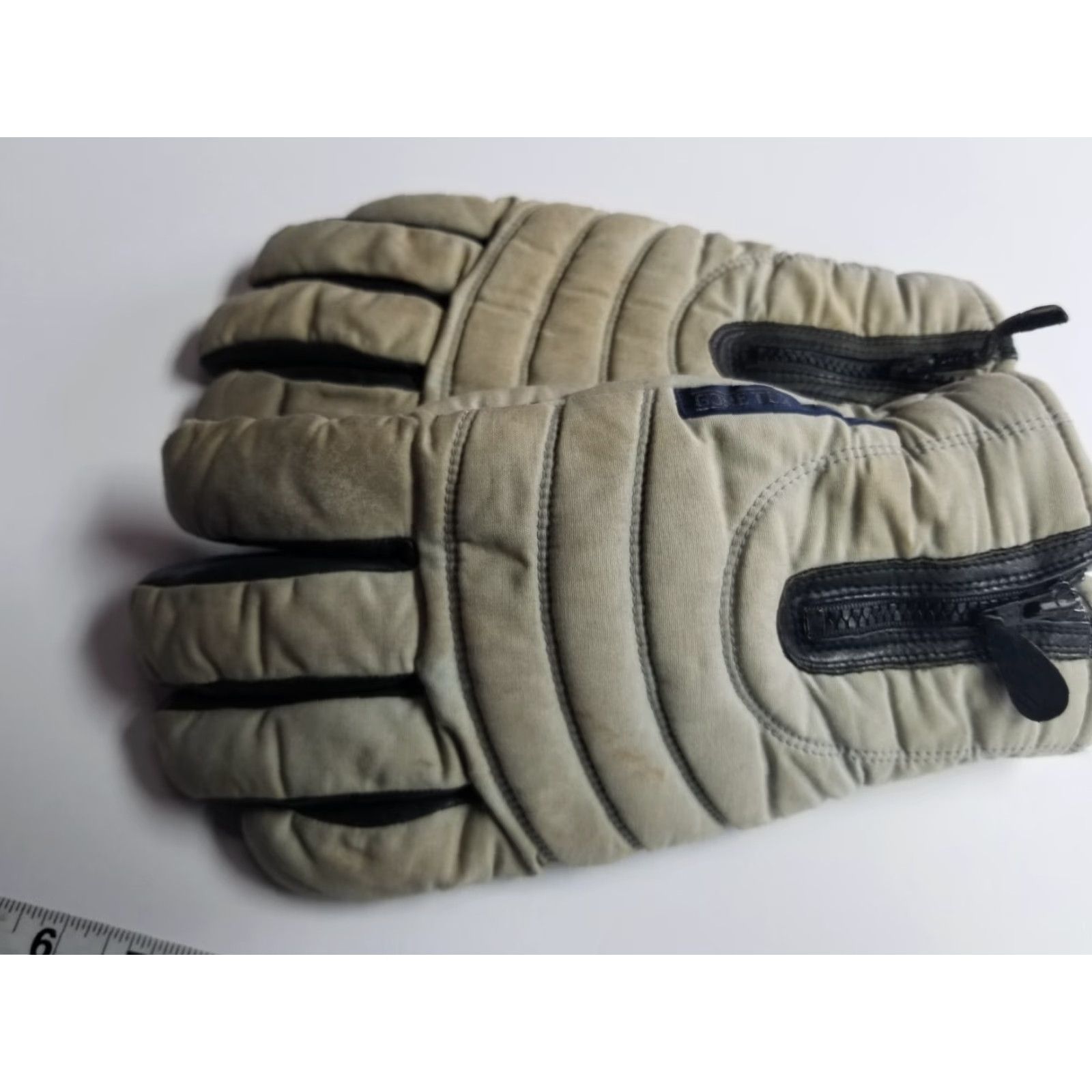 Vintage GORE-TEX Winter Gloves Gray Black Lined Nylon Mens Size Large Conroy Glove Inner Size ONE SIZE - 2 Thumbnail
