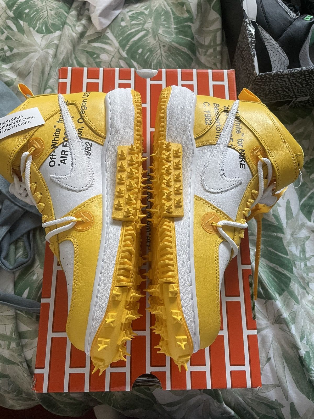 Nike × Off-White Nike Air Force Mid Off-White Varsity Maze Size US 8.5 / EU 41-42 - 5 Thumbnail
