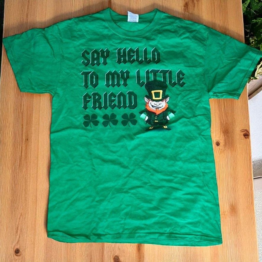 Gildan Say Hello To My Friend Irish Men's T-shirt Size M Size US M / EU 48-50 / 2 - 1 Thumbnail