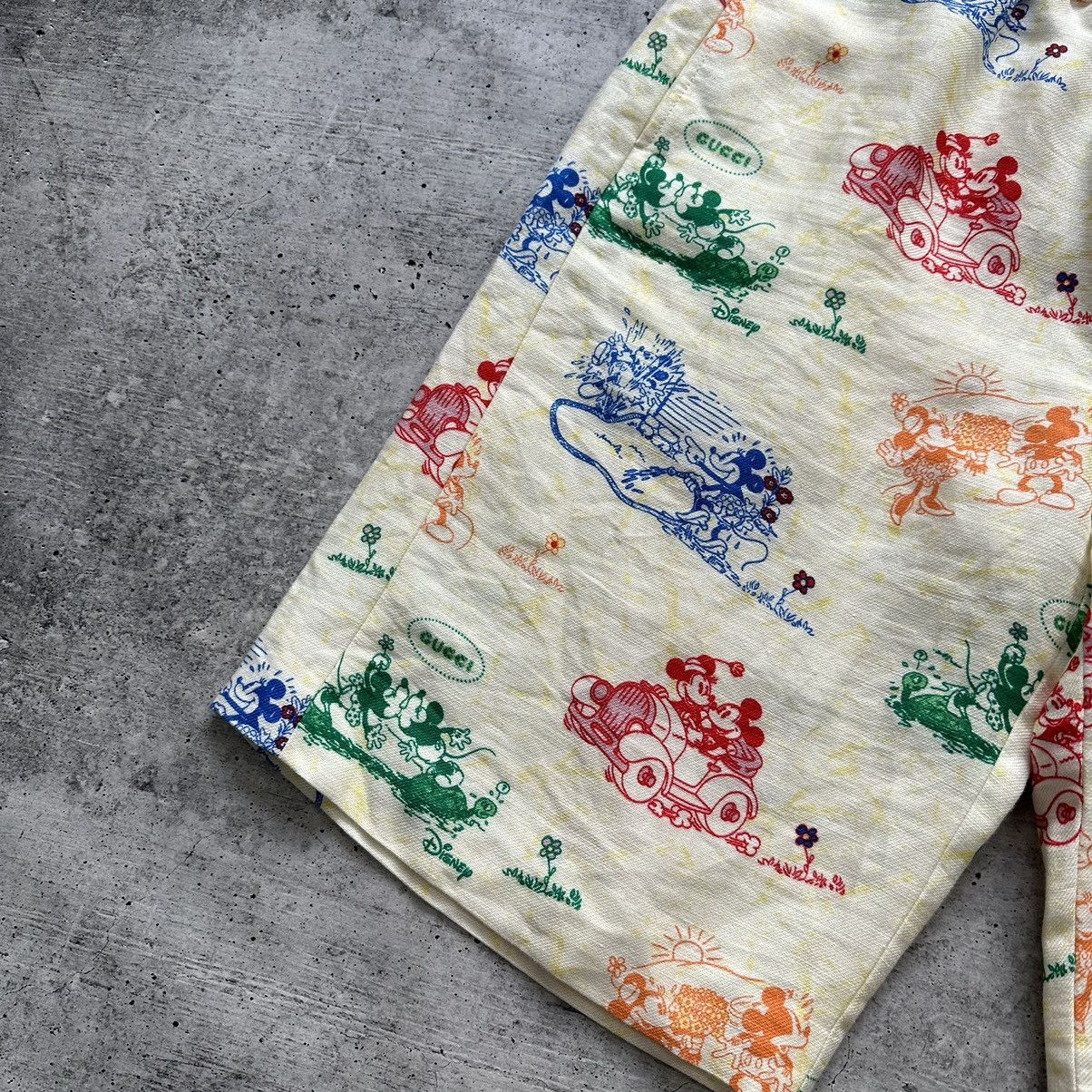 Disney × Gucci Gucci x Disney Mickey Mouse Ivory Shorts Linen Men’s Size 48 Size US 31 - 5 Thumbnail