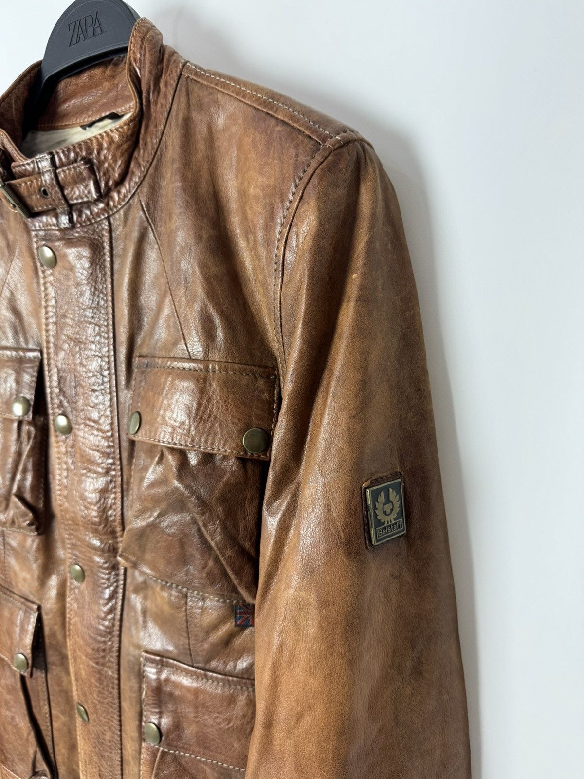 Belstaff Belstaff Brad Leather Brown Motorcycling Women’s Jacket Size XL / US 12-14 / IT 48-50 - 5 Thumbnail