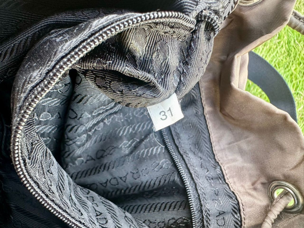 Prada Authentic Prada Tessuto Nylon Double Pocket Drawstring Size ONE SIZE - 13 Thumbnail