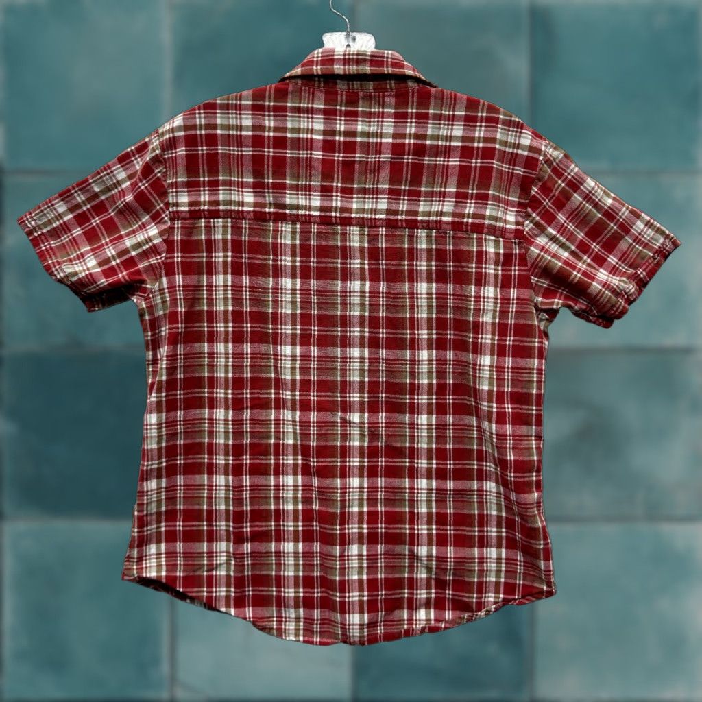 Vintage VINTAGE Button-Up Shirt Top L Large Womens Red Plaid Western Rodeo Americana Shirt Womens L Red Plaid Western Rodeo Americana Size L / US 10 / IT 46 - 1 Thumbnail