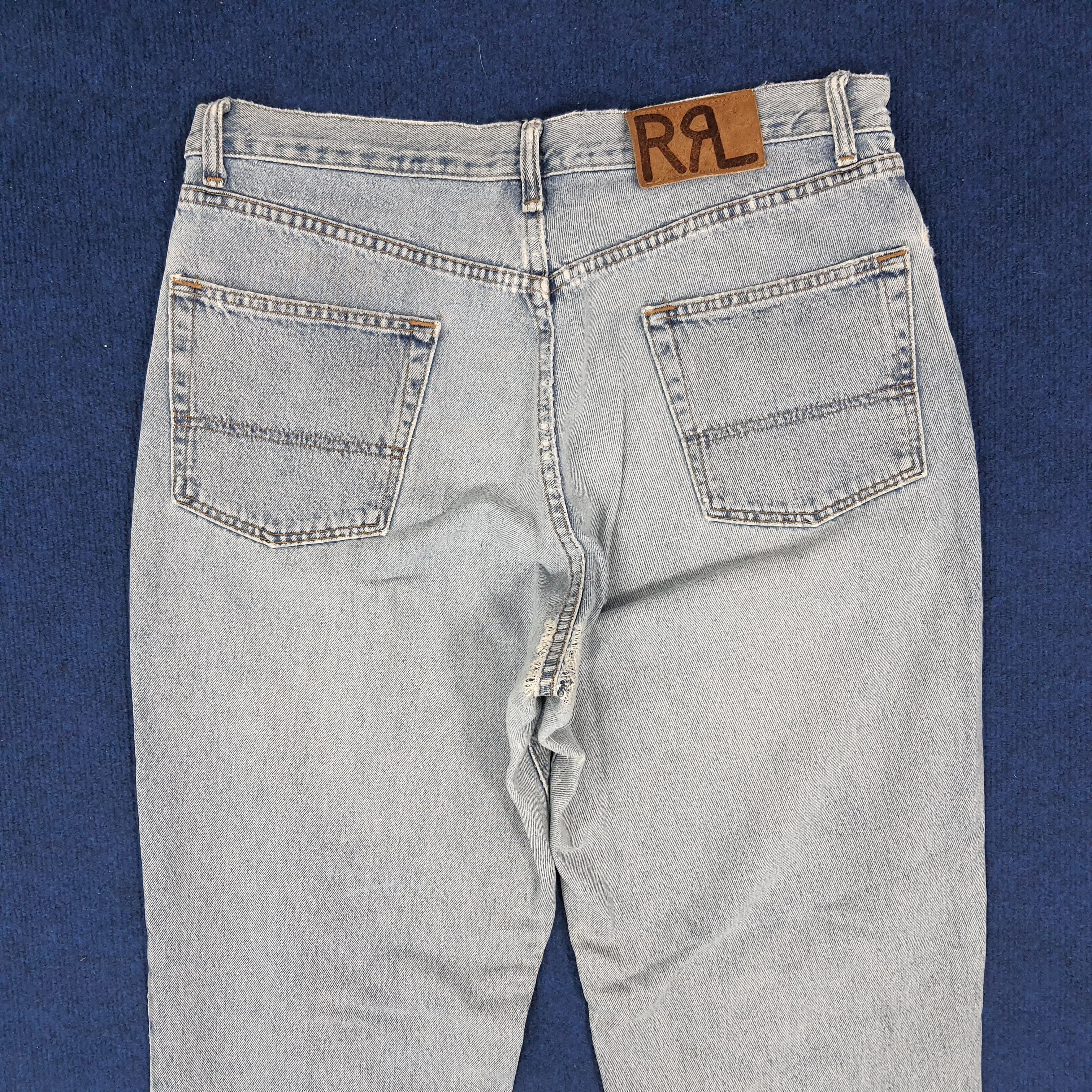 RRL Ralph Lauren × Vintage Vintage RRL Ralph Lauren Distressed Jeans Size US 34 / EU 50 - 5 Thumbnail