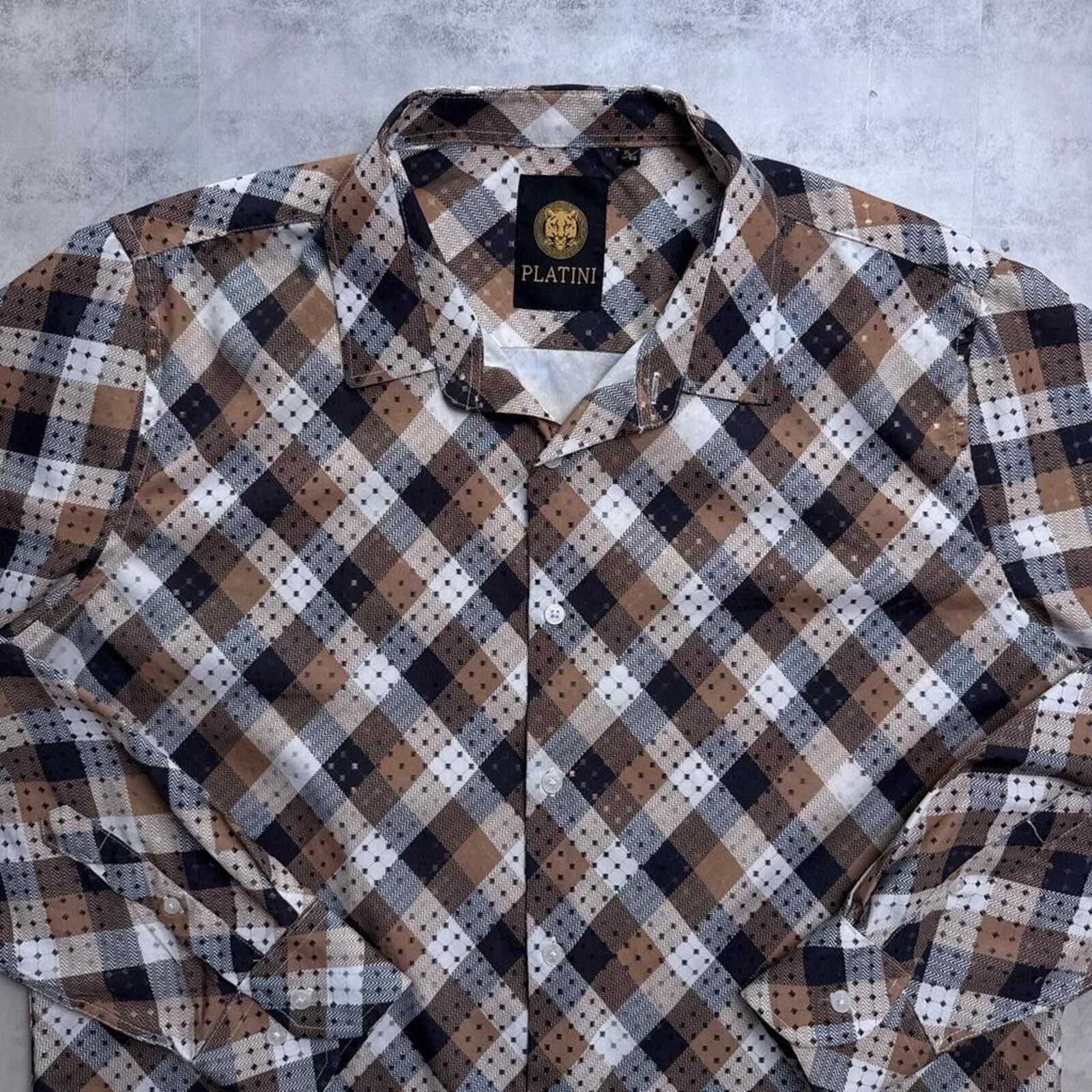 Affliction Y2K Platini 00s Button Up Grunge Shirt Size US XL / EU 56 / 4 - 7 Thumbnail