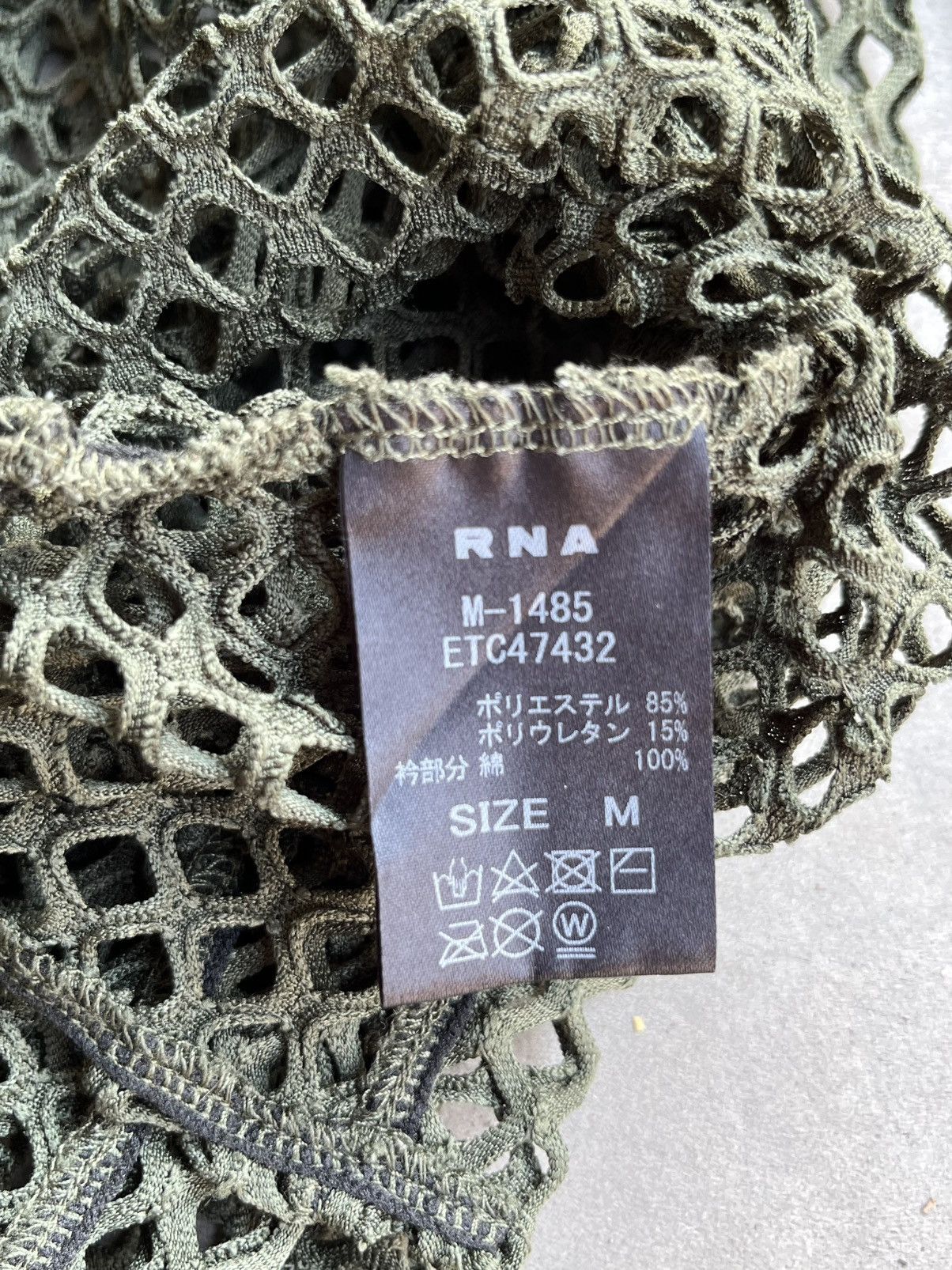 Japanese Brand RNA INSPIRED PUNK NET SHIRT LONG SLEEVE Size US L / EU 52-54 / 3 - 4 Thumbnail