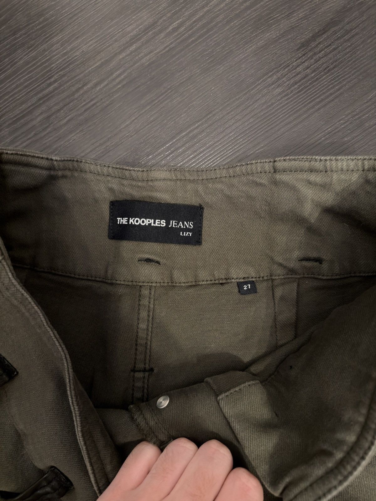 The Kooples The Kooples Olive Green Denim Jeans Size 27" / US 4 / IT 40 - 5 Thumbnail