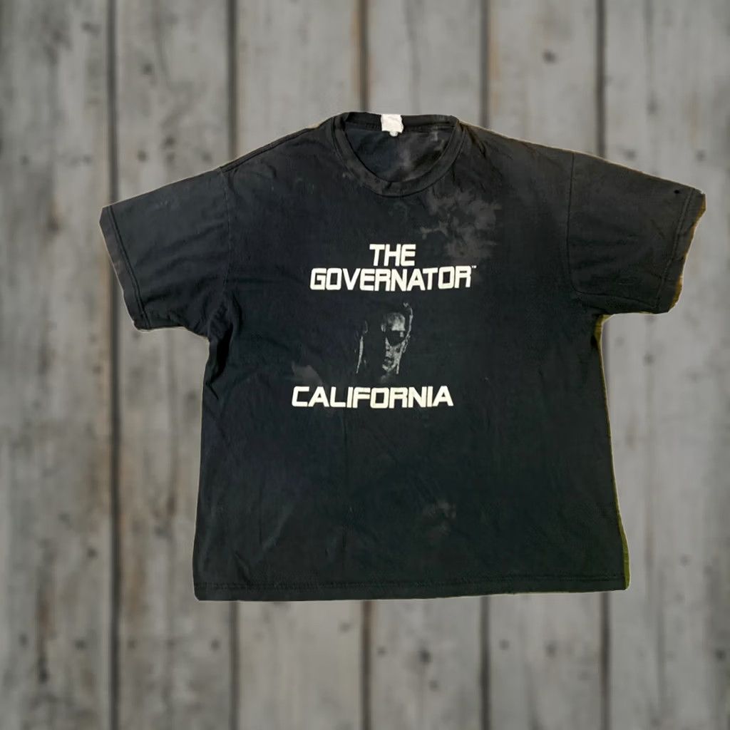 Vintage VINTAGE Arnold Schwarzenegger The Governator T Shirt Black XL Graphic Tee Mens Size US XL / EU 56 / 4 - 1 Thumbnail