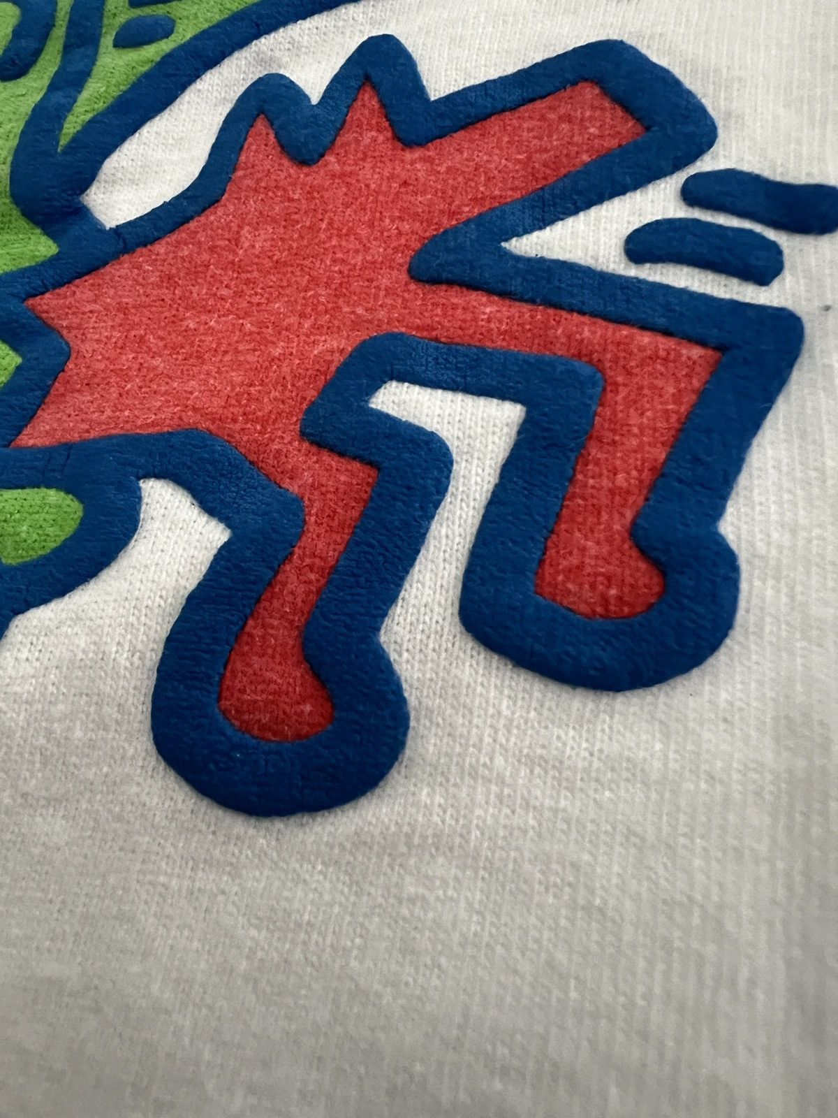 Keith Haring Keith Haring Peace and Love Heart Bat Dog Art Spellout Size US L / EU 52-54 / 3 - 7 Thumbnail