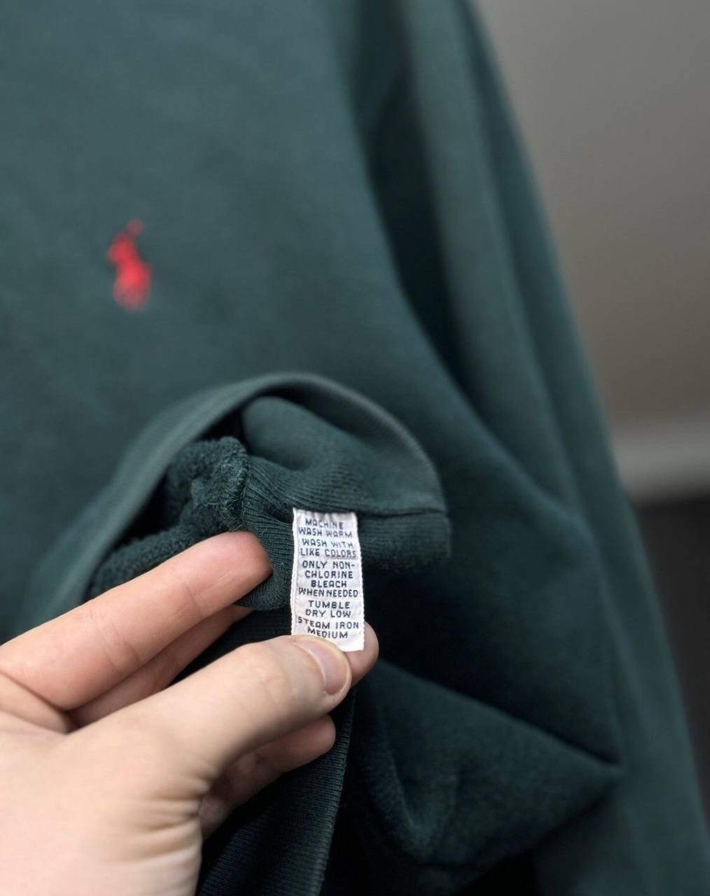 Polo Ralph Lauren × Vintage Polo Ralph Lauren 90s Hoodie Faded Oversized Vintage Size US M / EU 48-50 / 2 - 9 Thumbnail