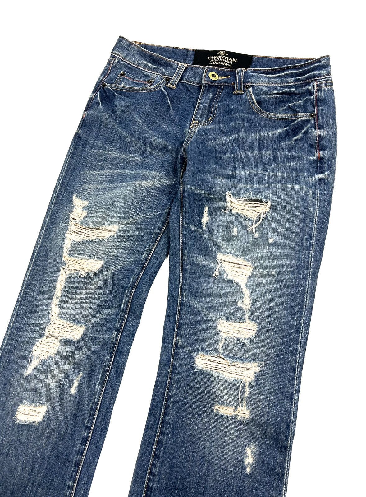 Christian Audigier Christian Audigier Limited Edition Faded Jeans Women’s Y2K Size 30" / US 8 / IT 44 - 4 Thumbnail
