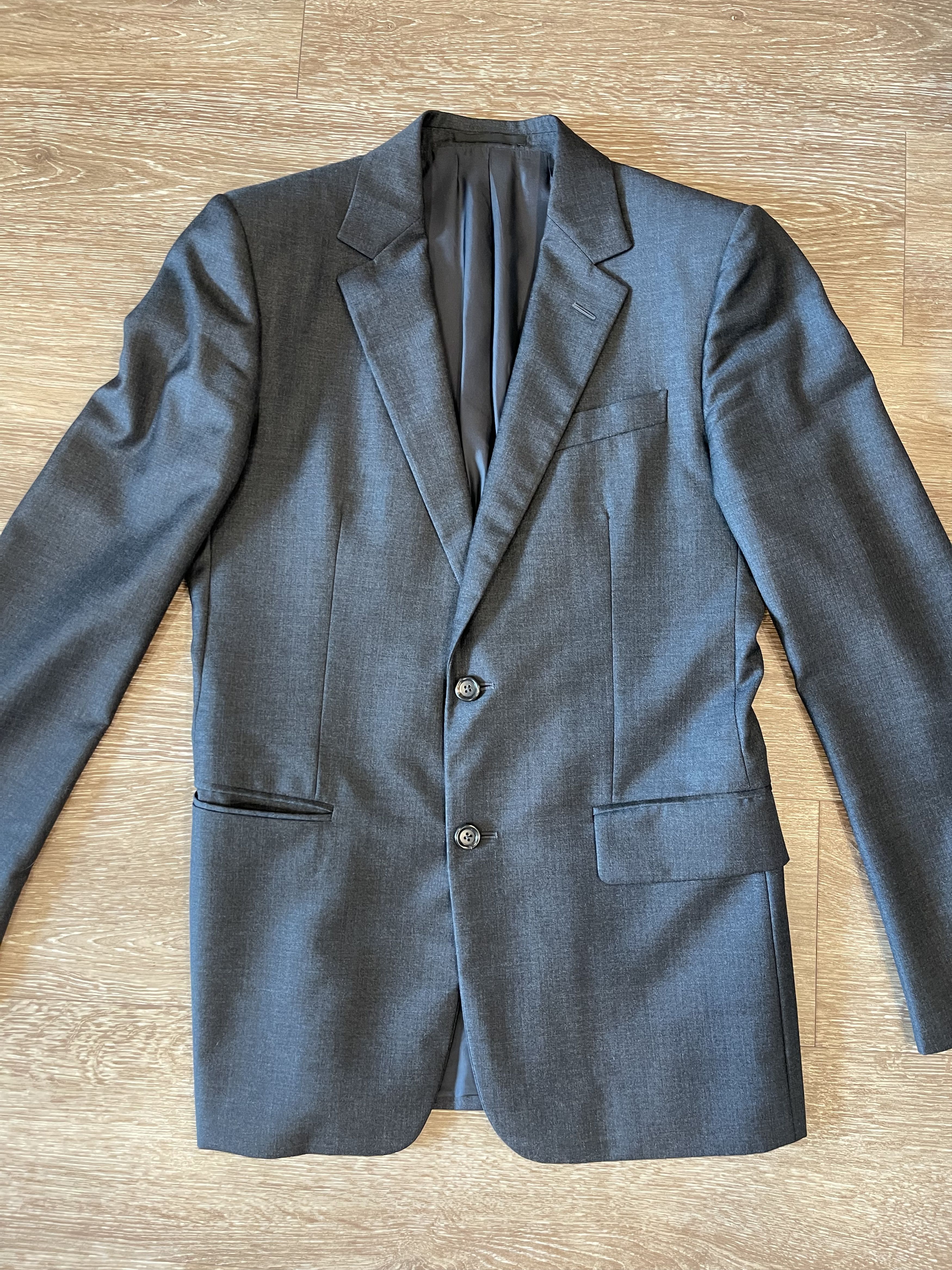 YVES SAINT LAURENT - ANTHRACITE WOOL JACKET