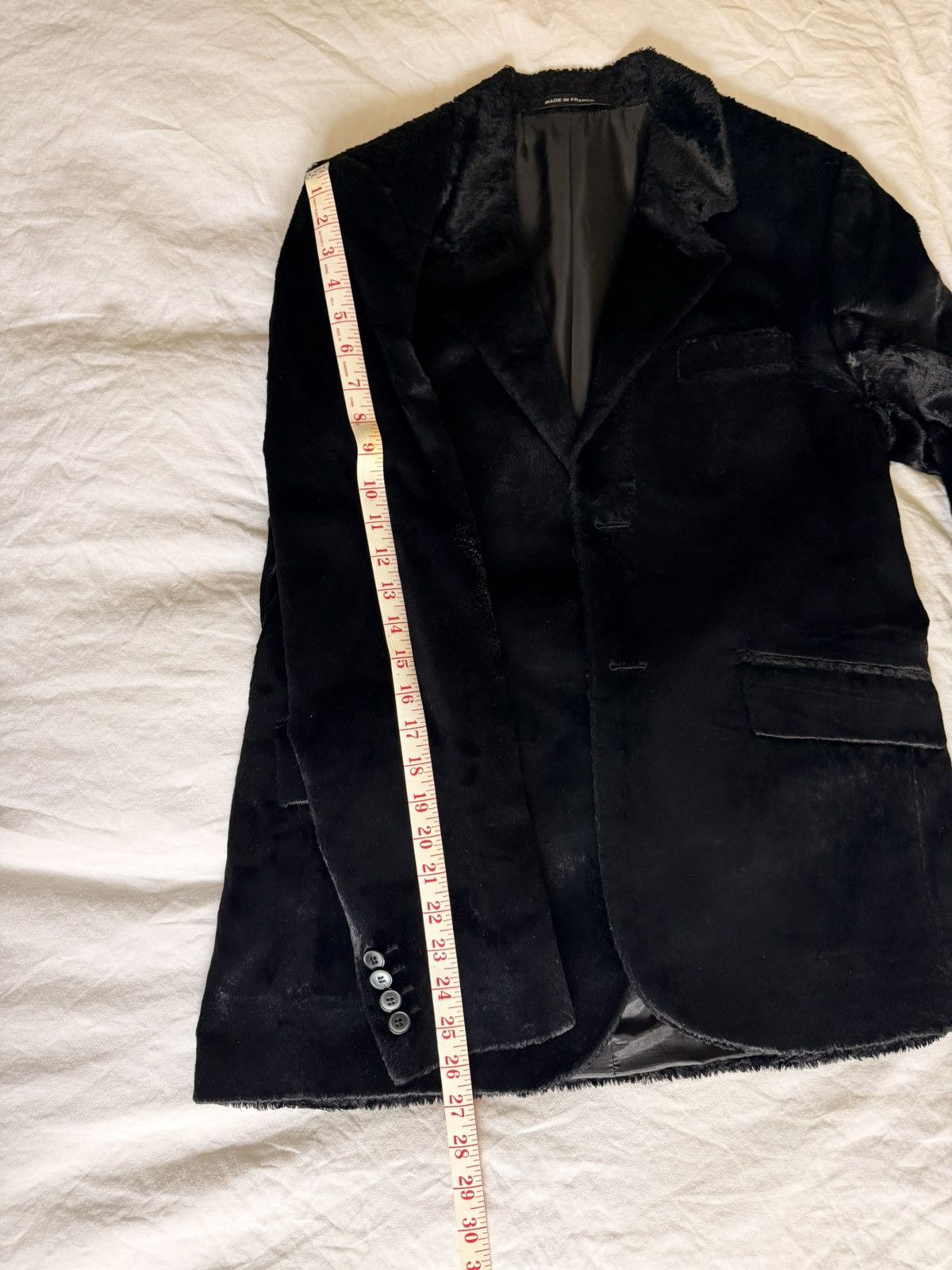 agnes b. Agnes B faux Pony Hair Blazer mens size 50 Size 50R - 18 Thumbnail