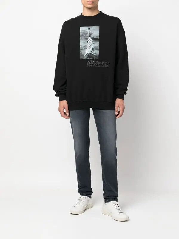 AUTRY o1y0526 Logo Sweatshirt in Black Size US M / EU 48-50 / 2 - 5 Thumbnail
