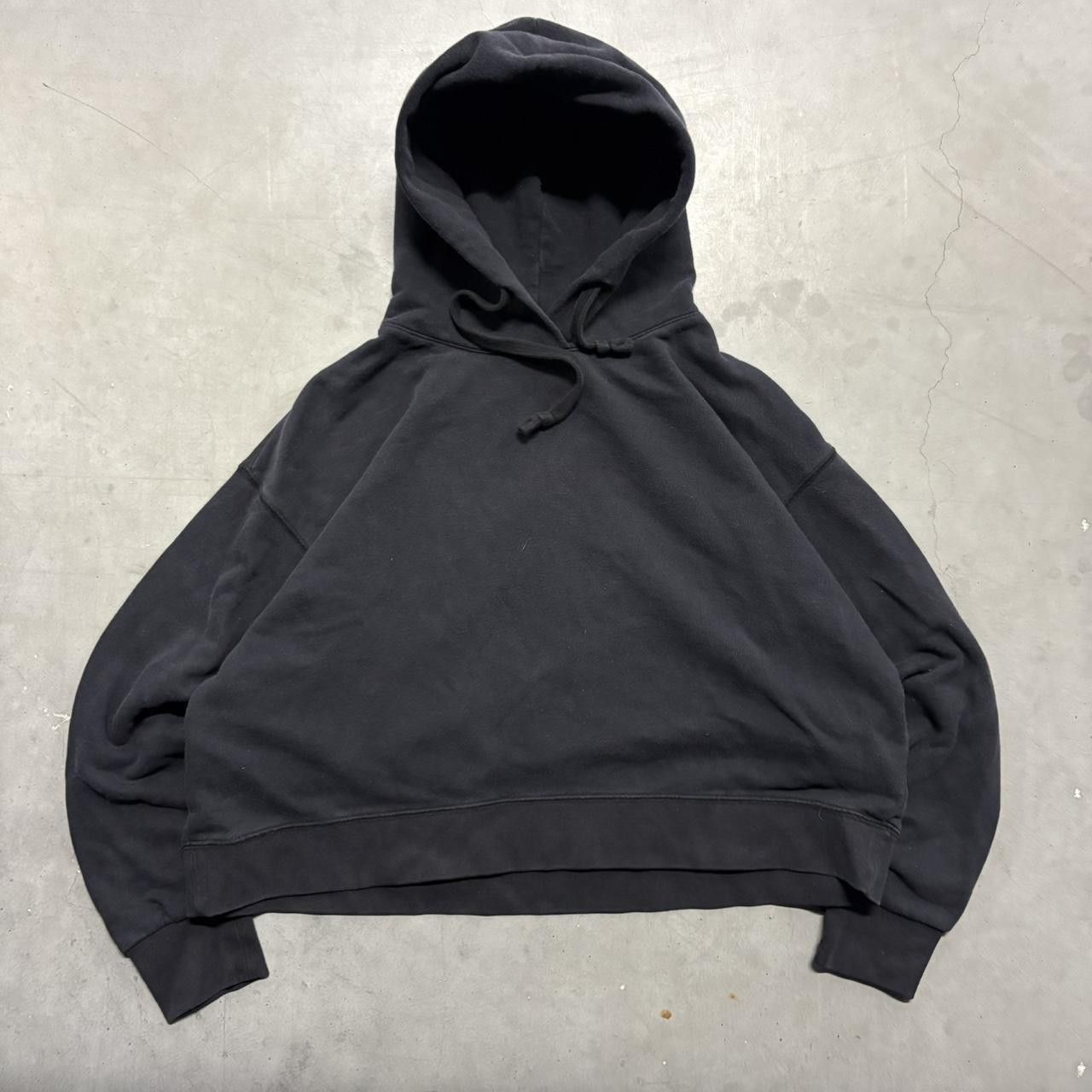 Vintage Crazy Vintage Y2K/2000s Blank Cropped Black Streetwear Style Hoodie! Size US M / EU 48-50 / 2 - 1 Thumbnail