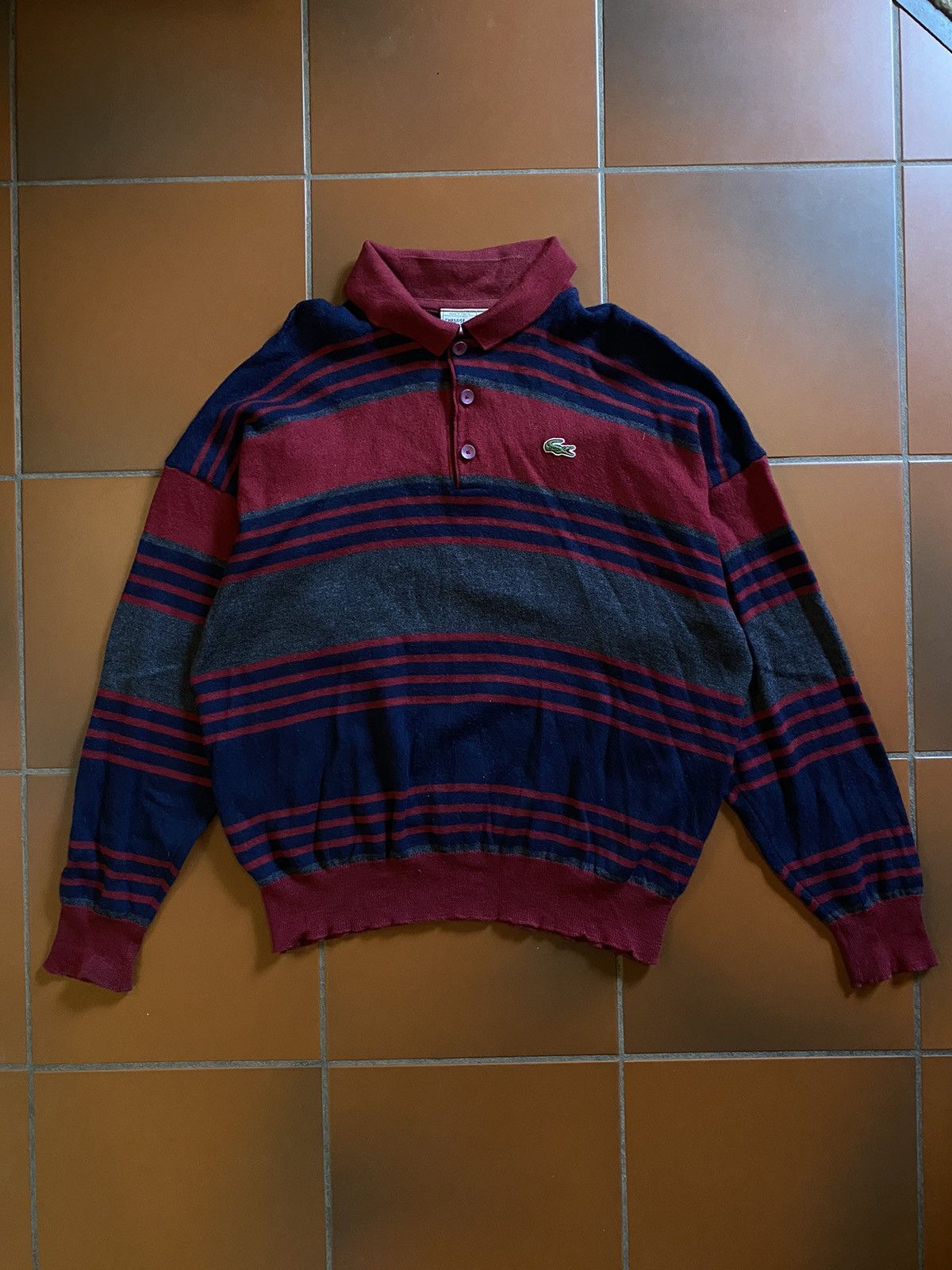 Lacoste × Vintage Vintage Lacoste Knit Sweater Large Size US L / EU 52-54 / 3 - 1 Thumbnail