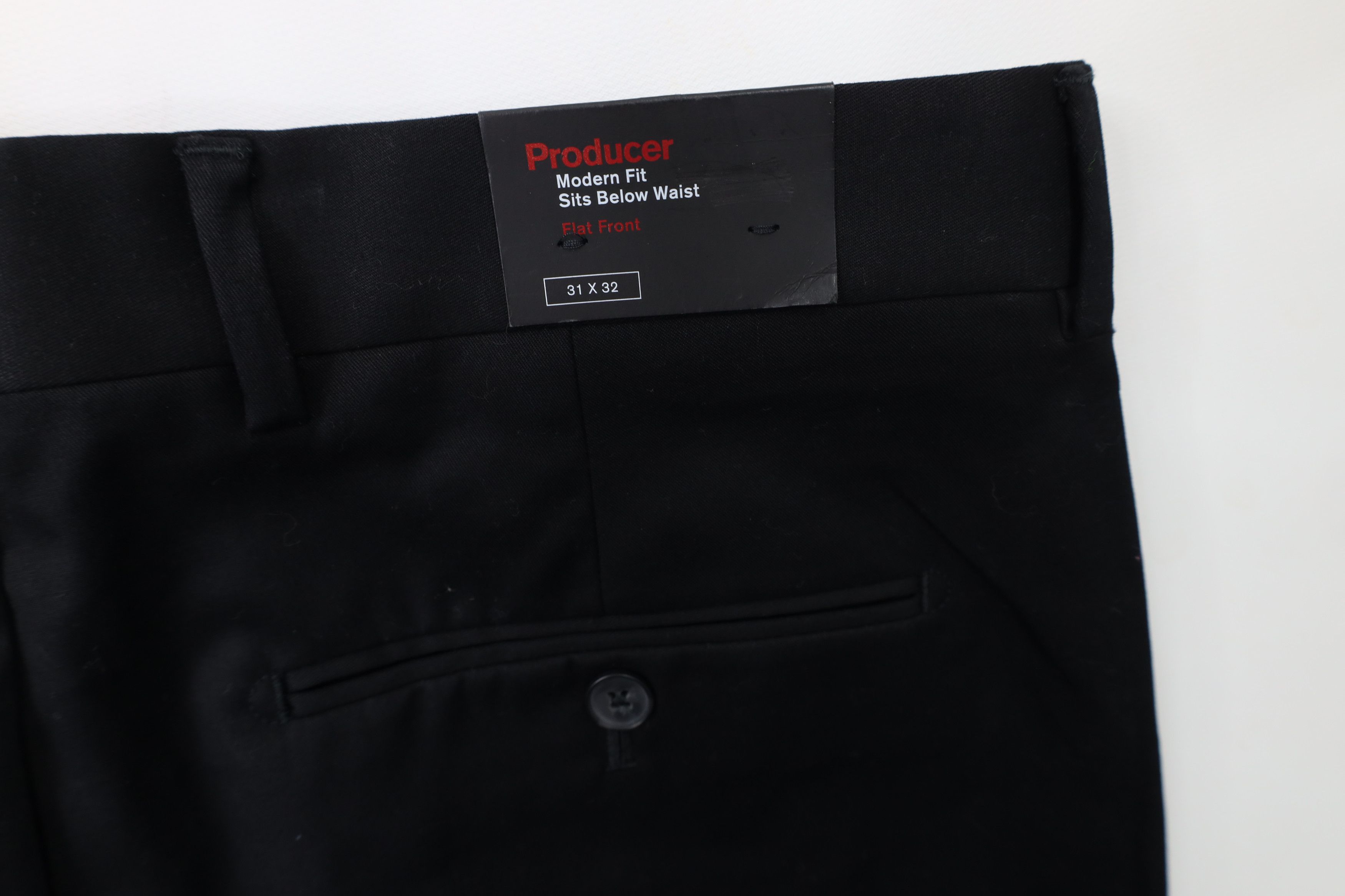 Express × Vintage New Express Producer Flat Front Chino Pants Trousers Black Size US 31 - 12 Thumbnail
