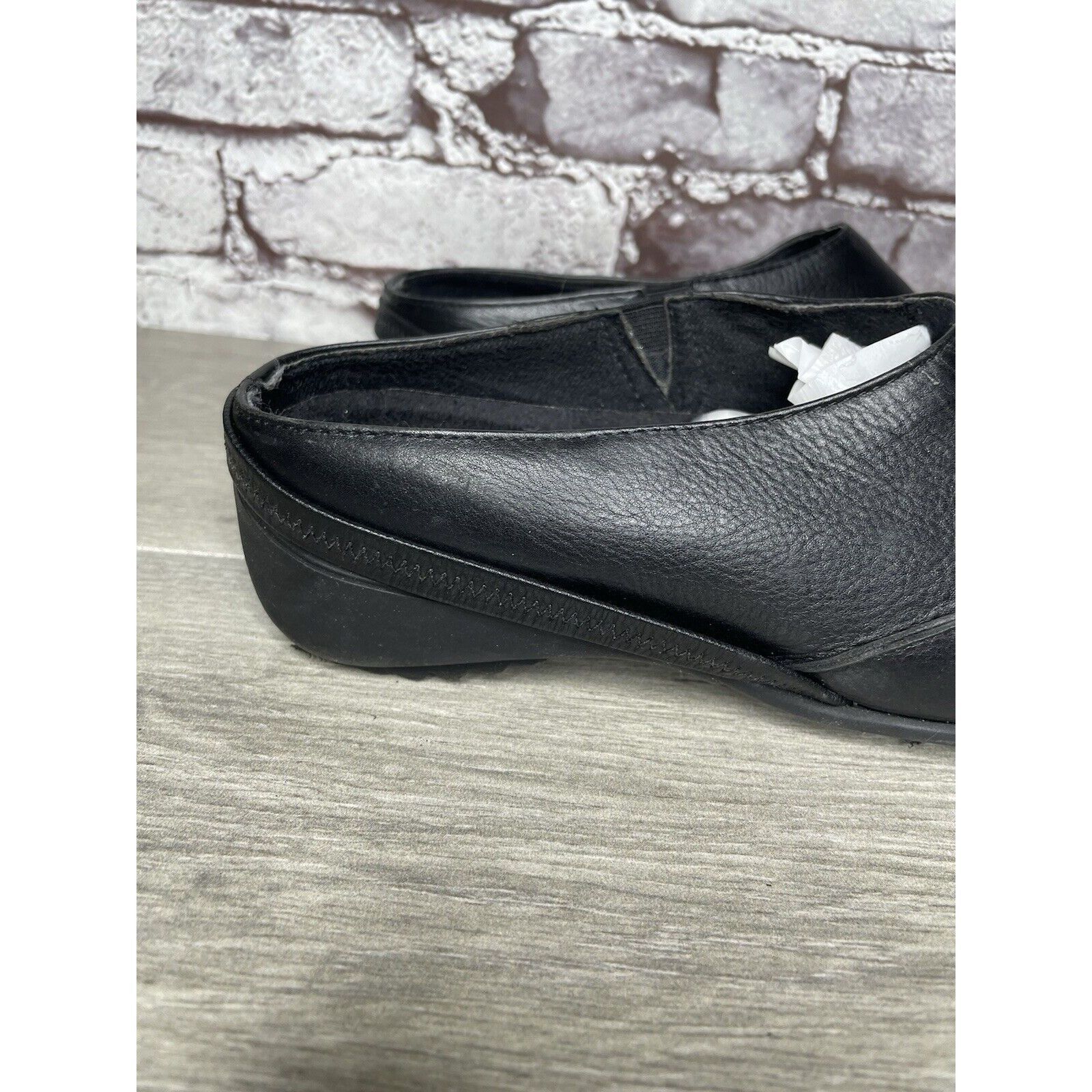 Other Munro American Black Leather SlipOn Slingback Mules Shoes Wo Size US 6 / IT 36 - 11 Thumbnail