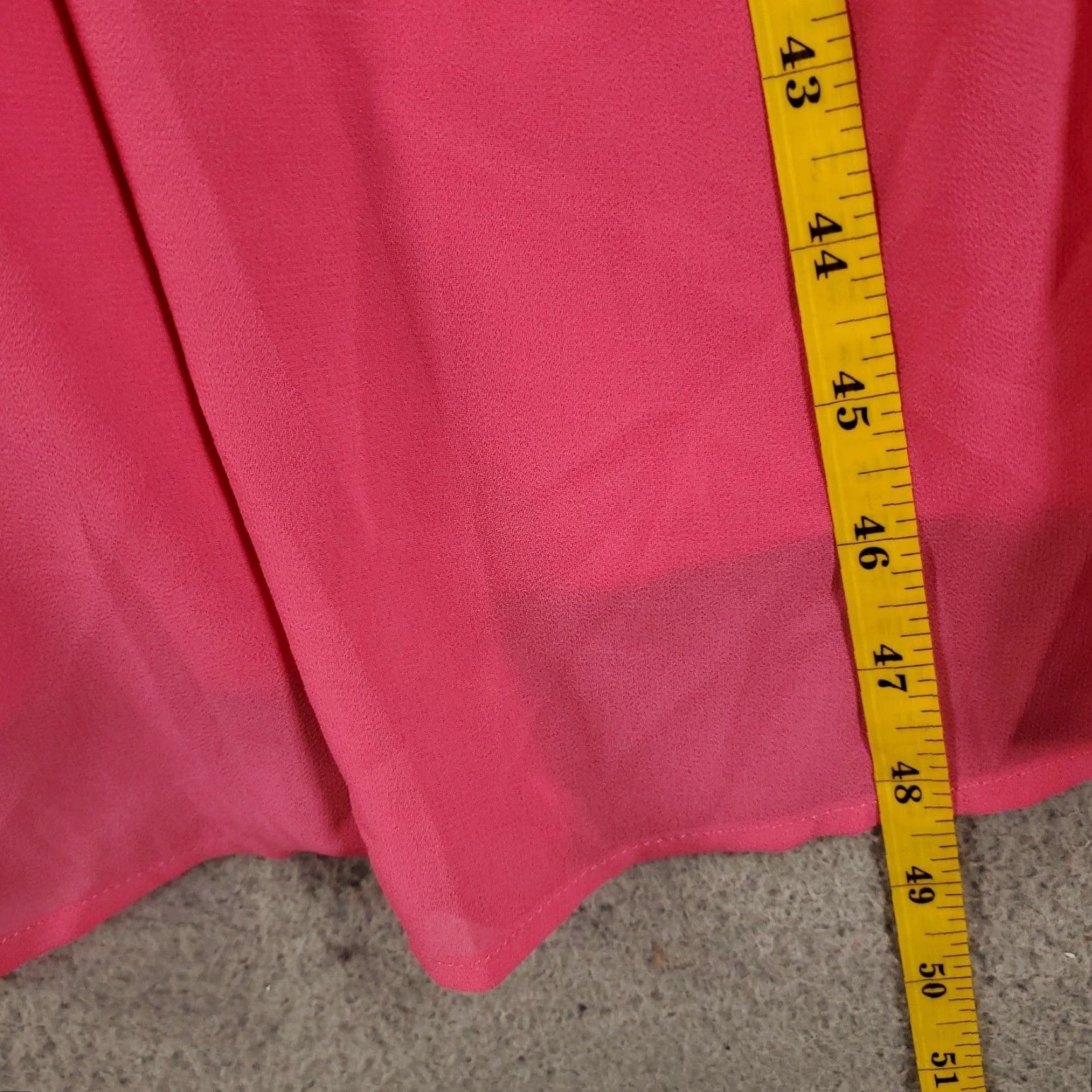 Torrid Torrid New Womens 4X Pink Midi Chiffon Cowl Neck Pleated Tank Sheer NWT Dress Size XXL / US 16-18 / IT 52-54 - 6 Thumbnail