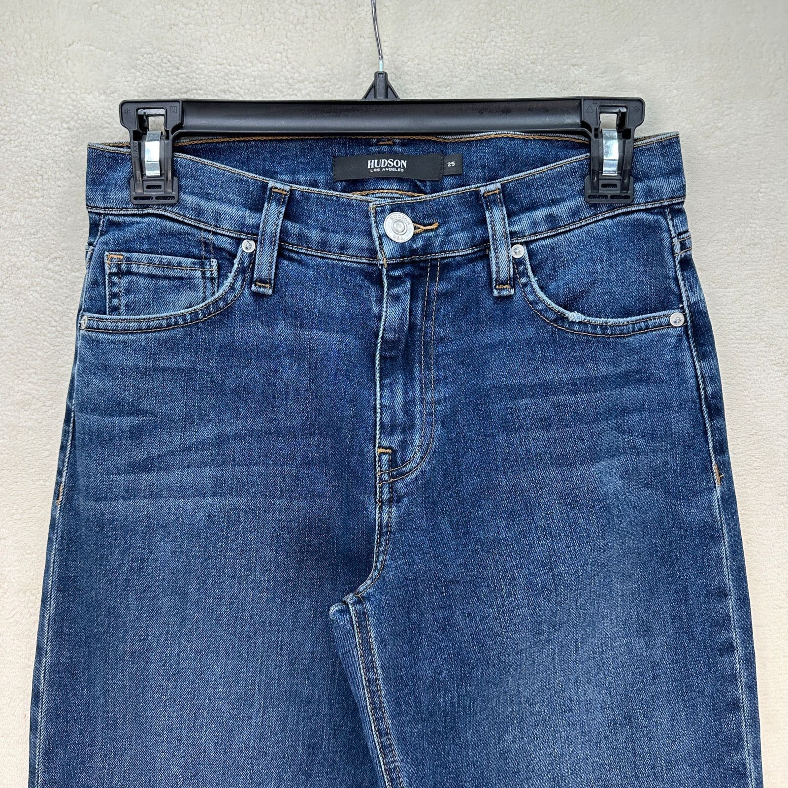 Hudson HUDSON WOMEN'S SIZE 25 WIDE LEG STRAIGHT JEAN MEDIUM Size 25" / US 0 / IT 36 - 2 Thumbnail