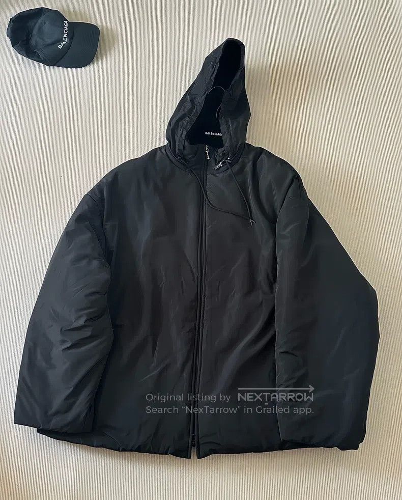 Other Balenciaga Black Back Logo Puffer Coat Jacket Size US M / EU 48-50 / 2 - 2 Thumbnail