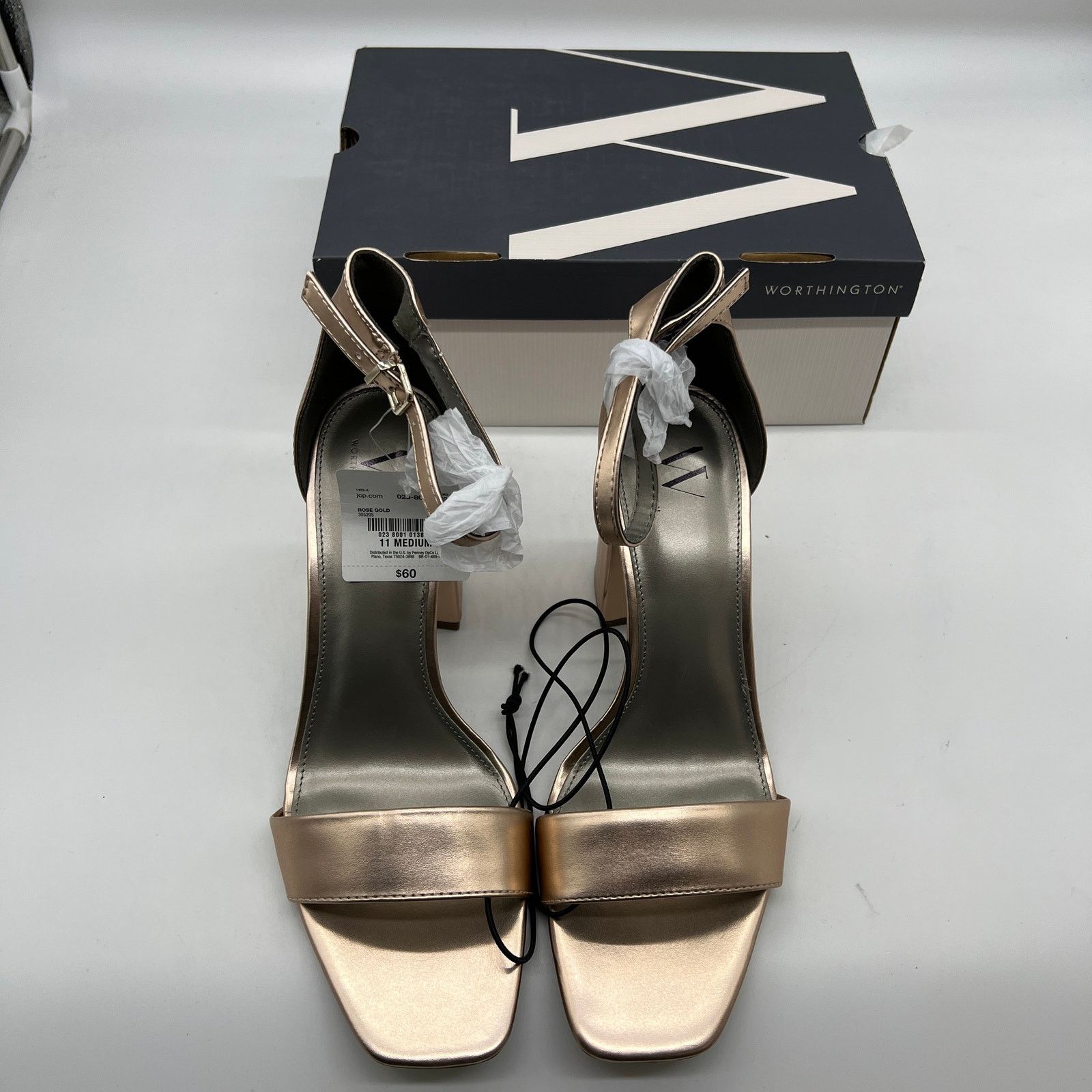 Other Worthington Womens Becklyn Heeled Sandals Rose Gold Size 11M Size US 11 / IT 41 - 3 Thumbnail