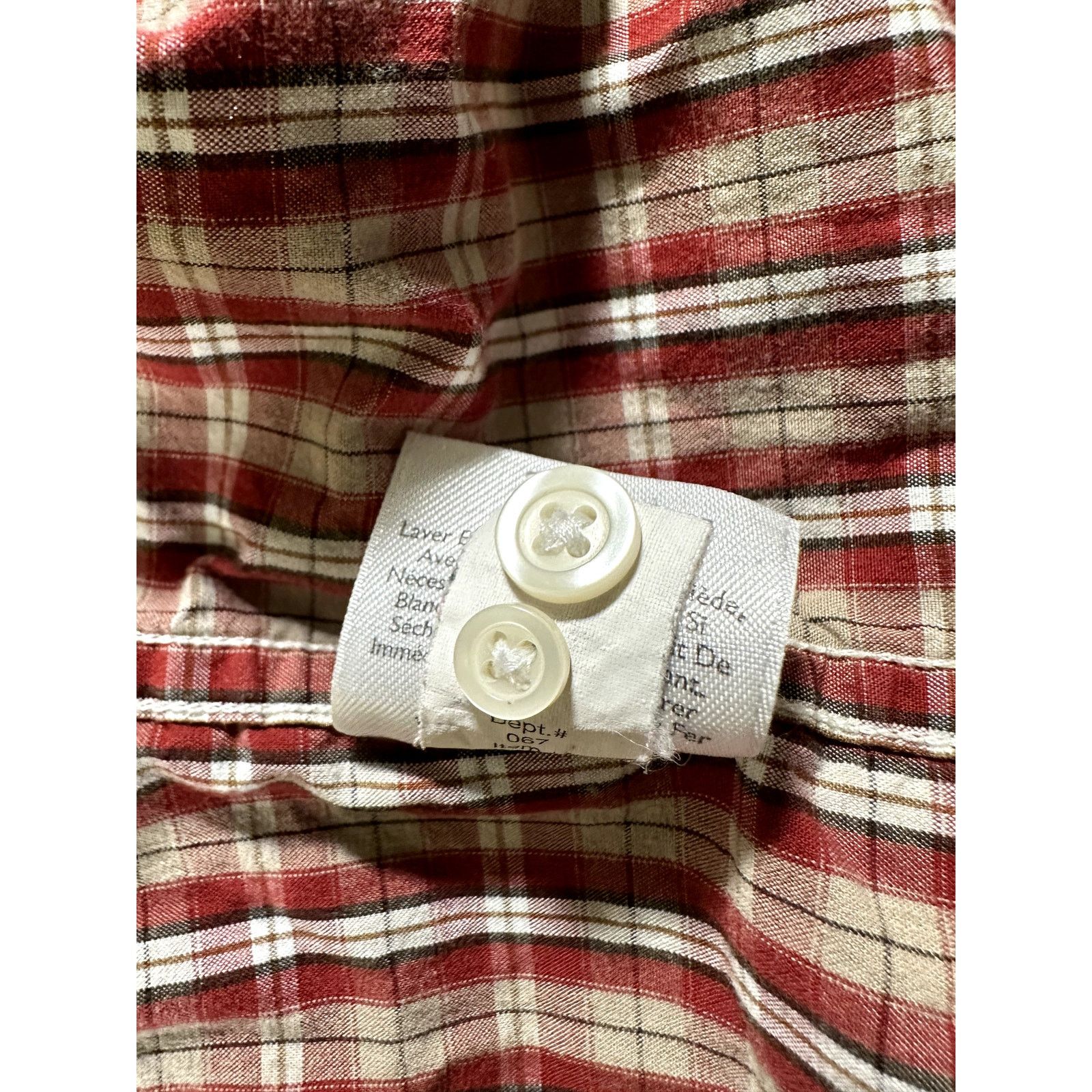 Eddie Bauer Eddie Bauer Mens L Classic Fit Red Plaid L/S Flannel Shirt Size US L / EU 52-54 / 3 - 10 Thumbnail