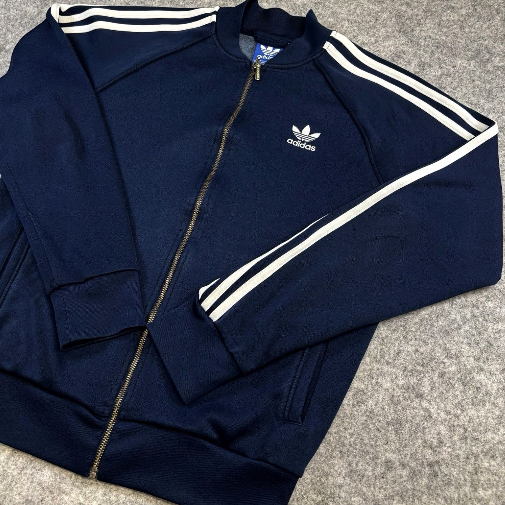 Adidas adidas Originals Superstar Track Jacket mens Medium Navy 2015 Used Zip Up Size US M / EU 48-50 / 2 - 3 Thumbnail