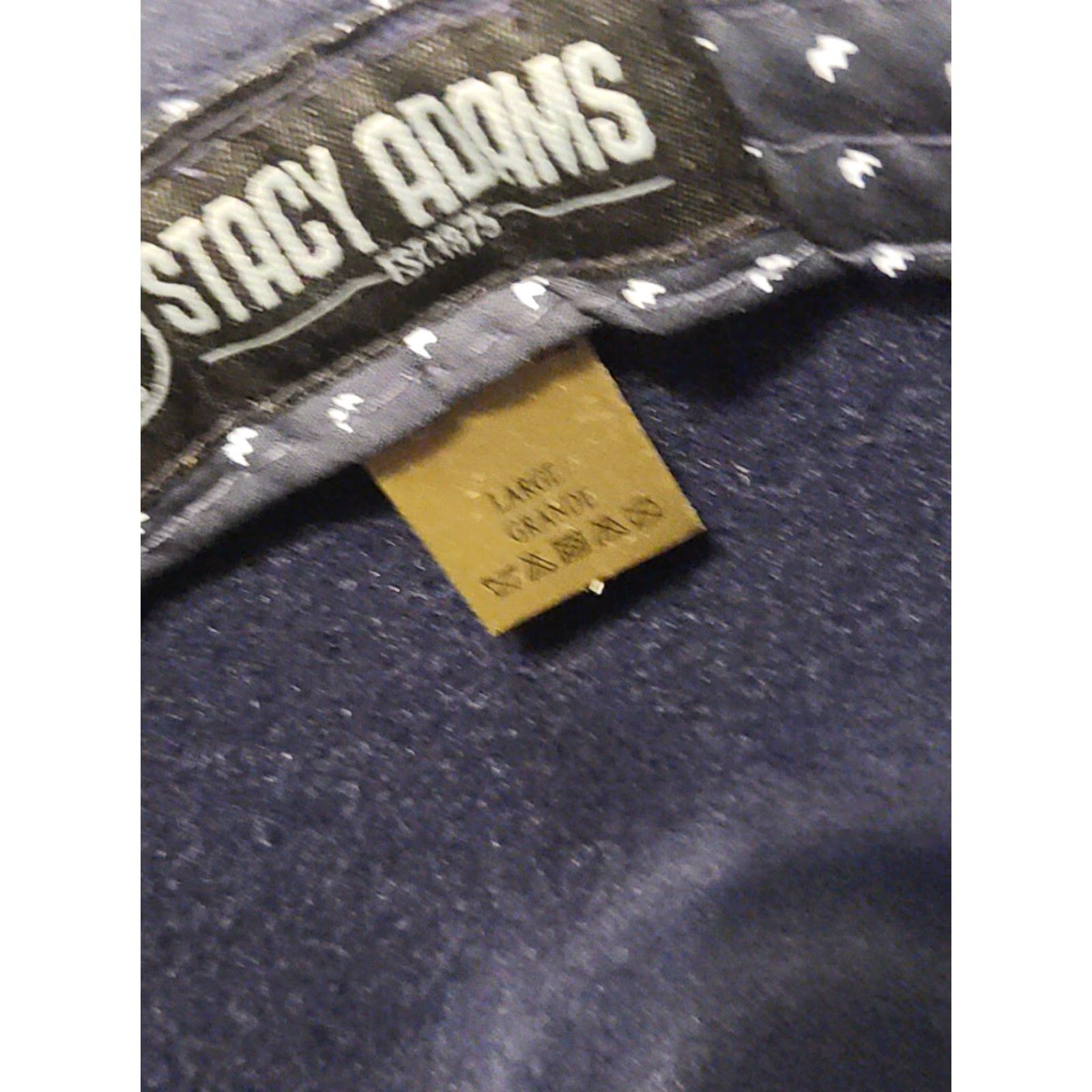 Stacy Adams Stacy Adams Fedora Hat Wool Large NAVY Felt Lined Wool Blend Men Black Friday, Formal, Party/Cocktail, Travel Size ONE SIZE - 4 Thumbnail